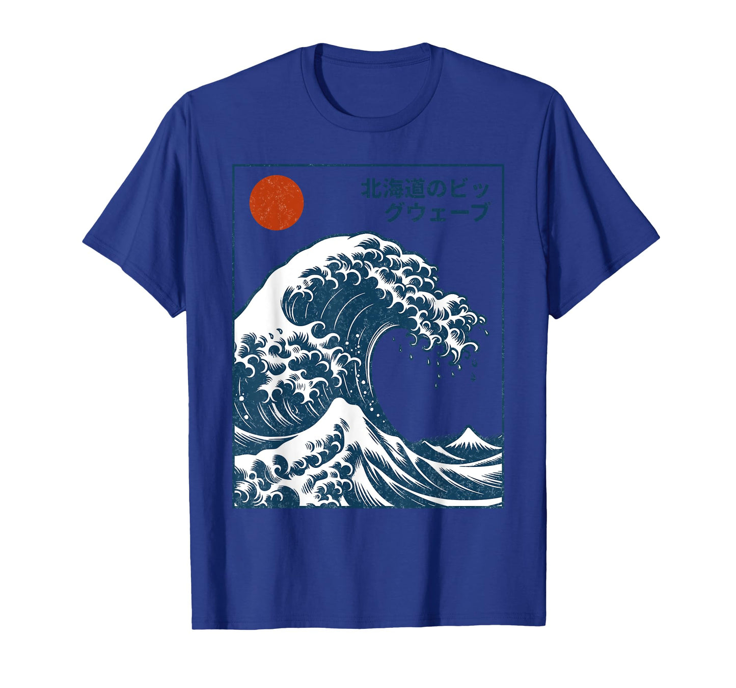 Great Wave Otaku Surfing Vintage Japanese Tee Men T-Shirt