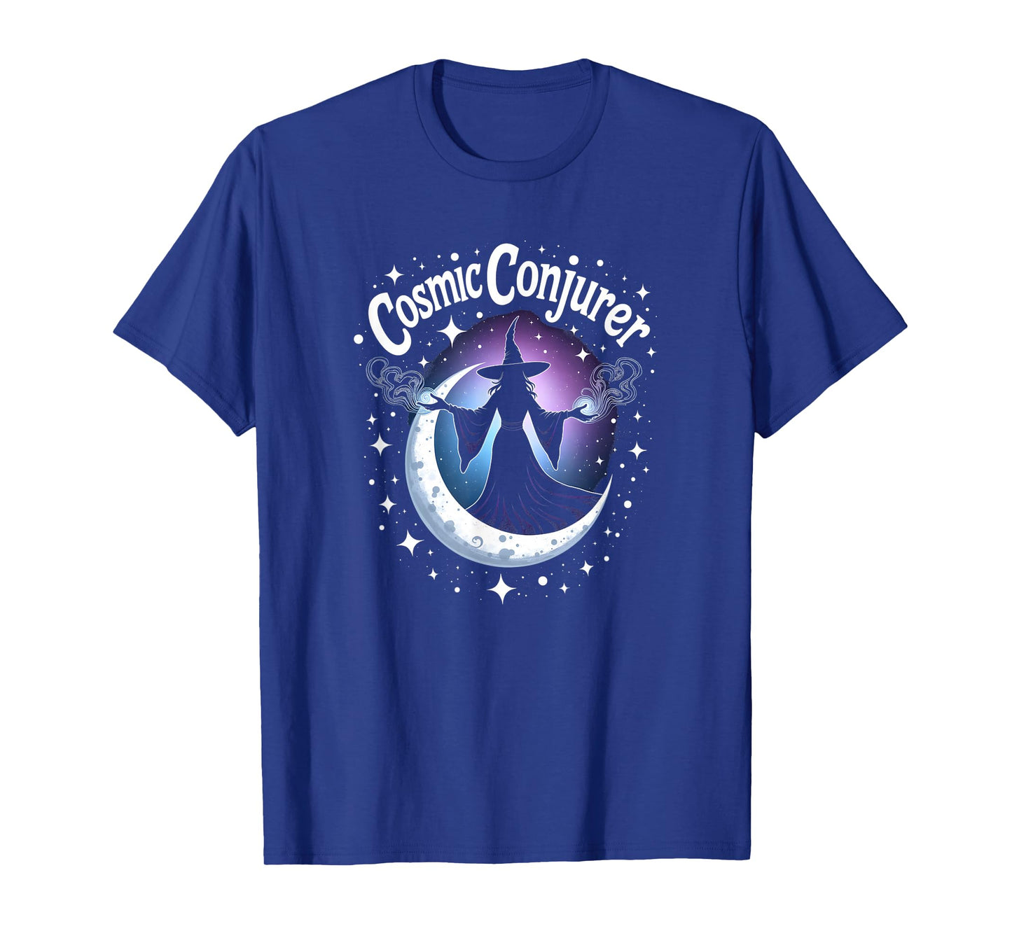 Halloween Witches & Magic: Cosmic Conjurer Mystical Moon T-Shirt