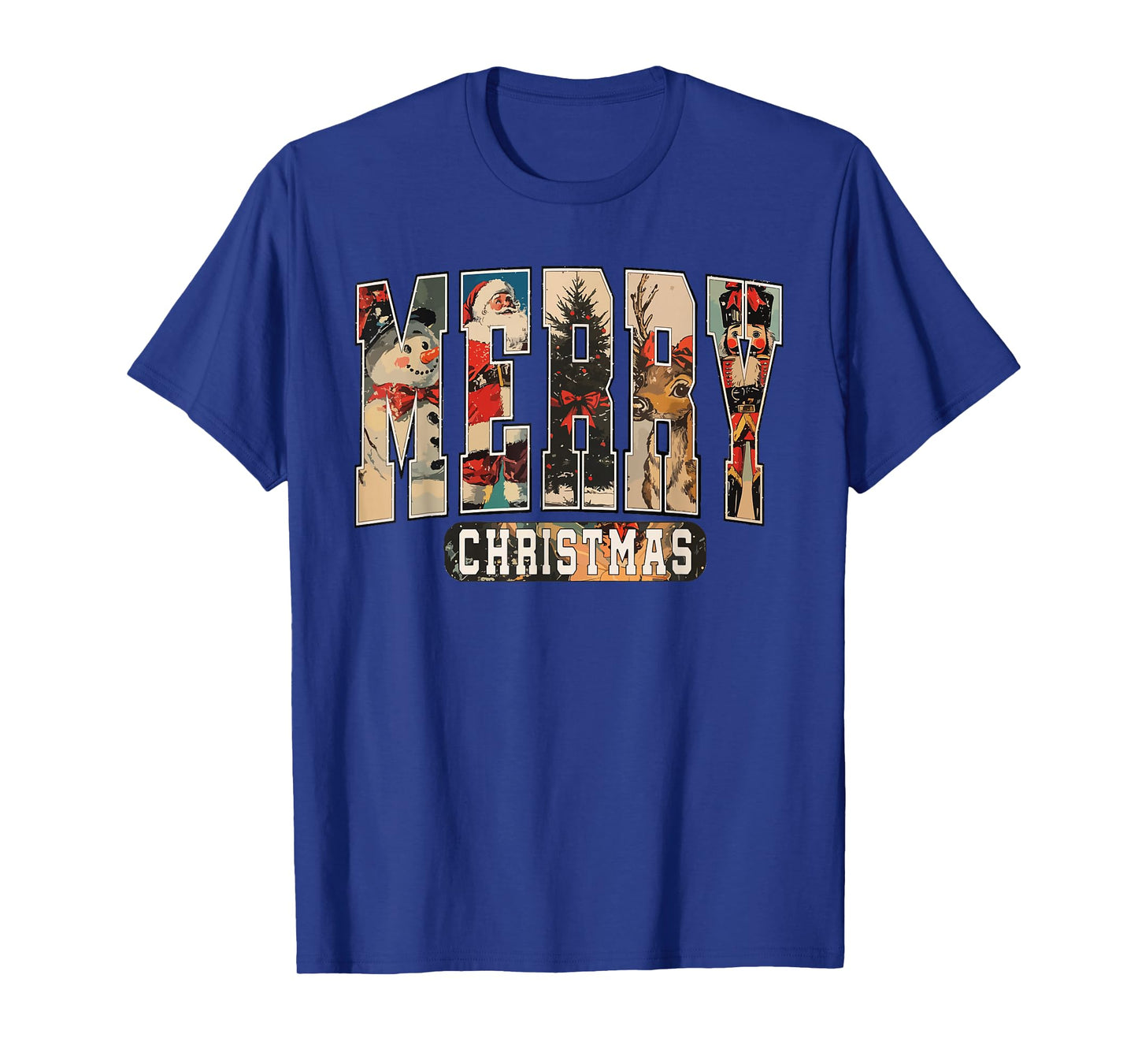 Merry Christmas Vintage Santa Xmas Funny T-Shirt