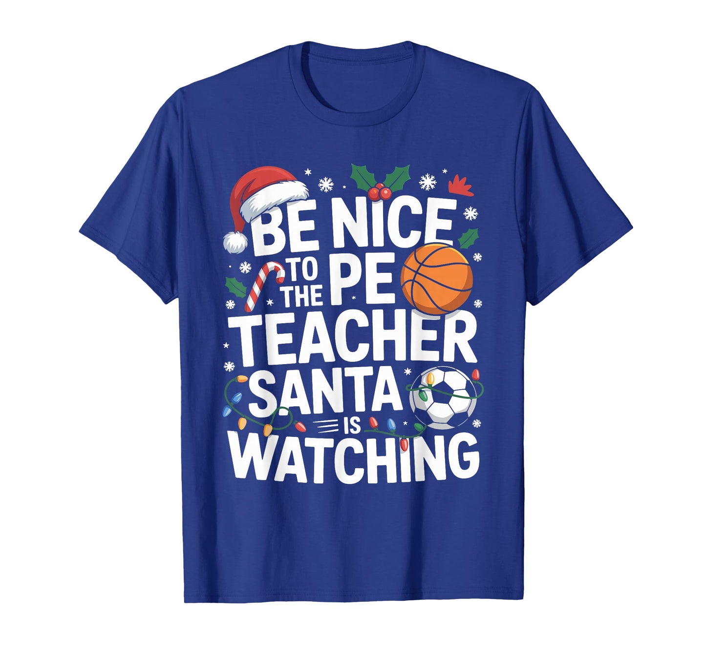 PE Teacher Christmas Physical Education Xmas T-Shirt