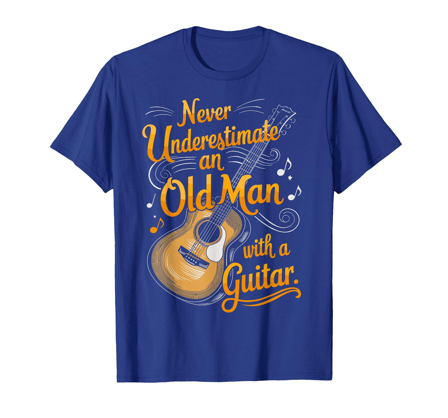 Never Underestimate An Old Man With A Guitar Player T-Shirt