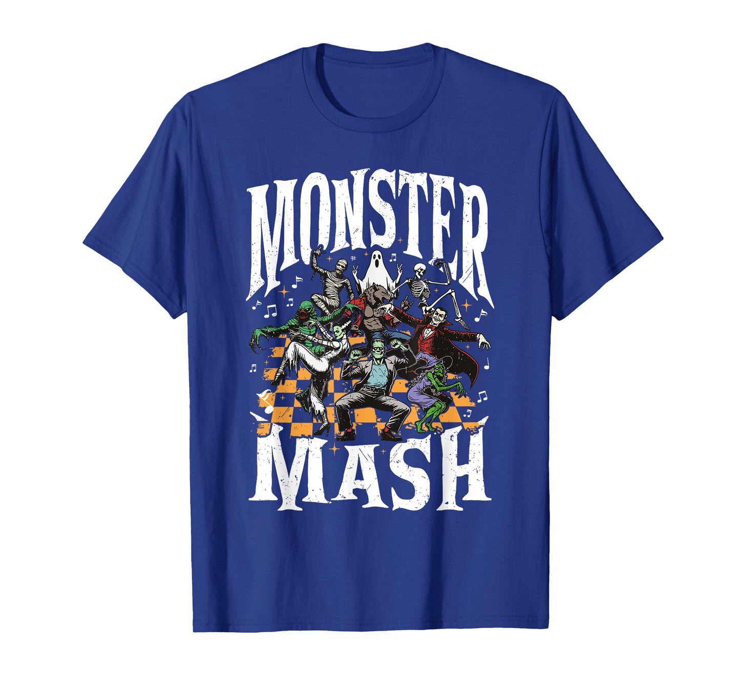Monster Mash Retro Halloween Funny Monster Spooky Womens Men T-Shirt