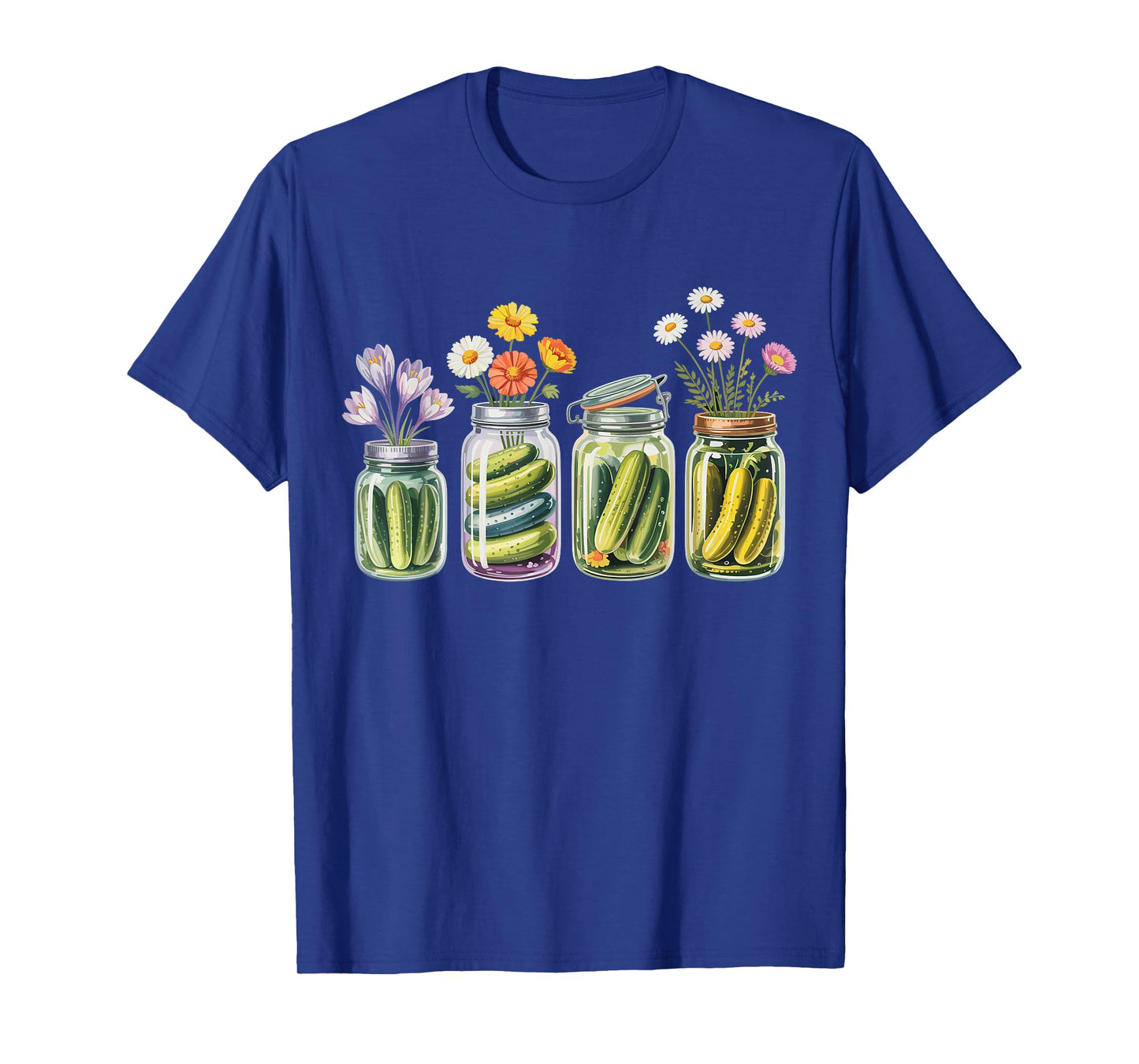Vintage Canned Pickles Wildflower Canning Season Pickle Jar T-Shirt