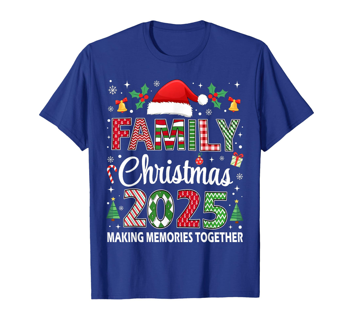 Family Christmas 2025 Matching Outfit Santa Funny Xmas Squad T-Shirt