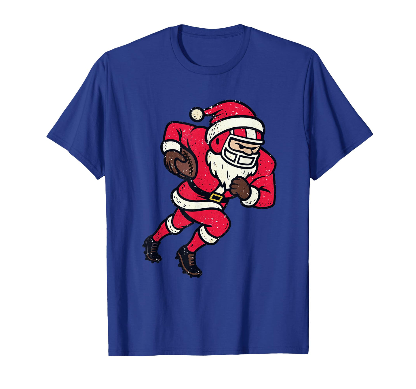 Santa Claus Playing Football Xmas Holiday Christmas T-Shirt