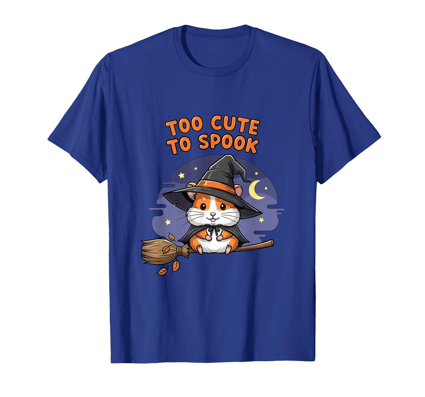 Too Cute to Spook Hamster Witch Halloween T-Shirt