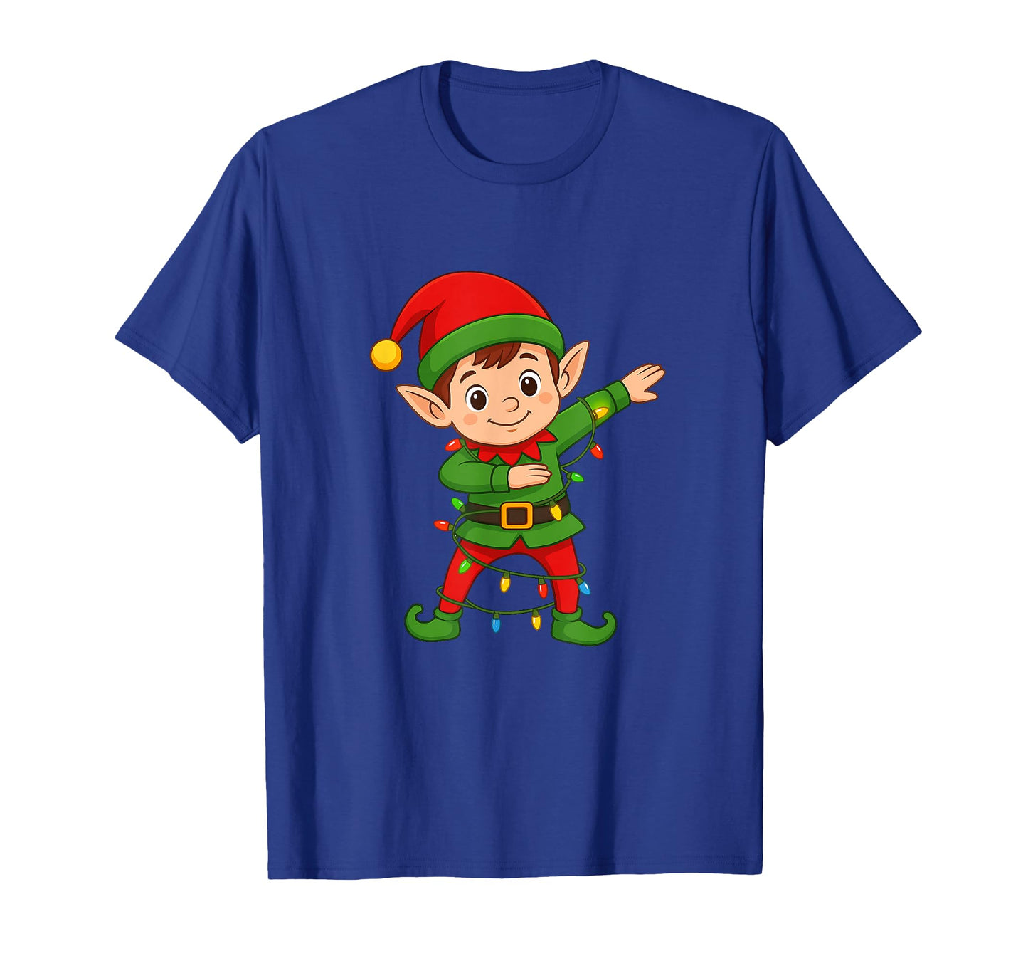 Dabbing Elf Shirt Costume Christmas Squad Men Boy Kids Xmas T-Shirt
