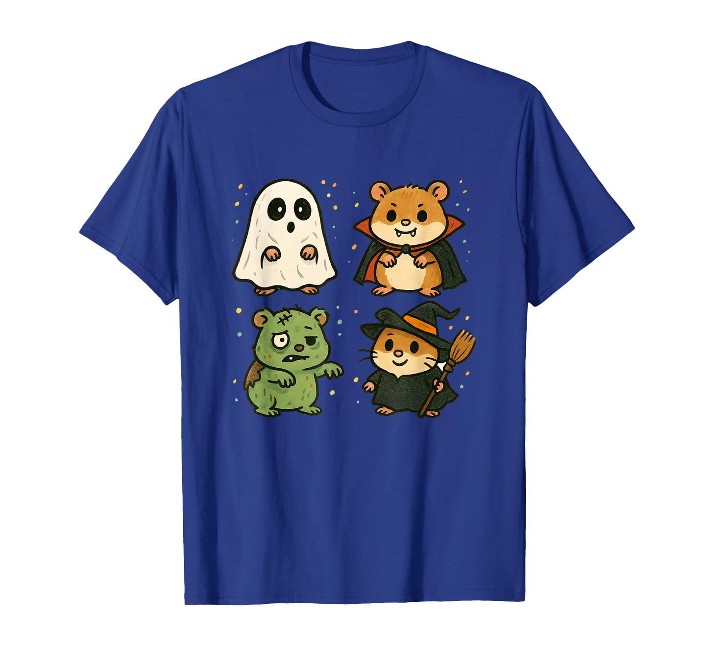 Hamster Spooky Witch Boo Zombie Cute Halloween Boys Girls T-Shirt