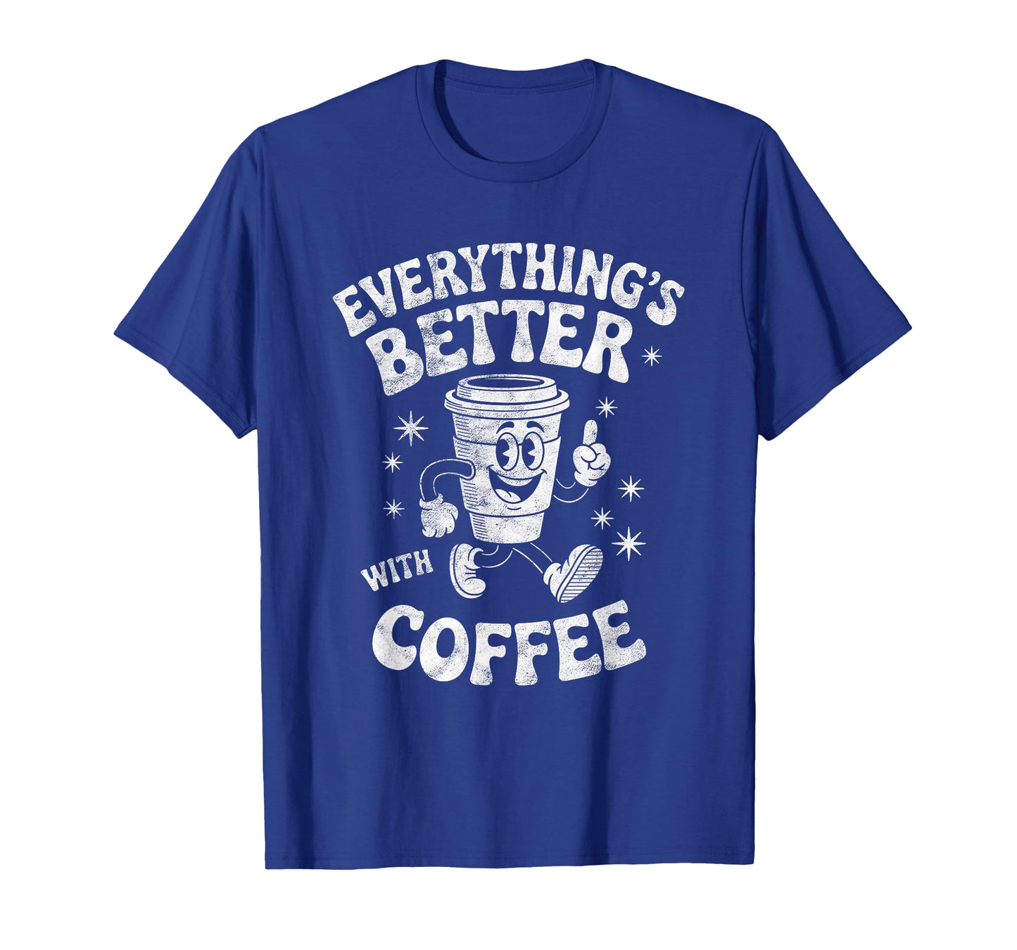 Funny Retro Vintage Coffee Men or Women Coffee T-Shirt