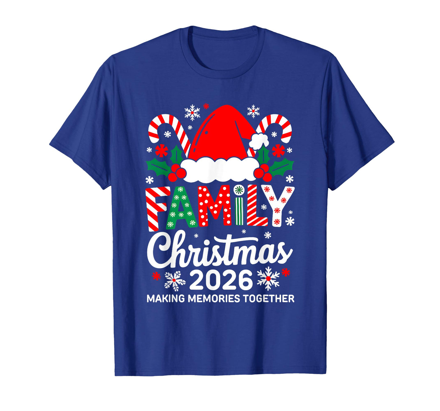 Family Christmas 2026 Matching Costume Together Xmas Squad T-Shirt