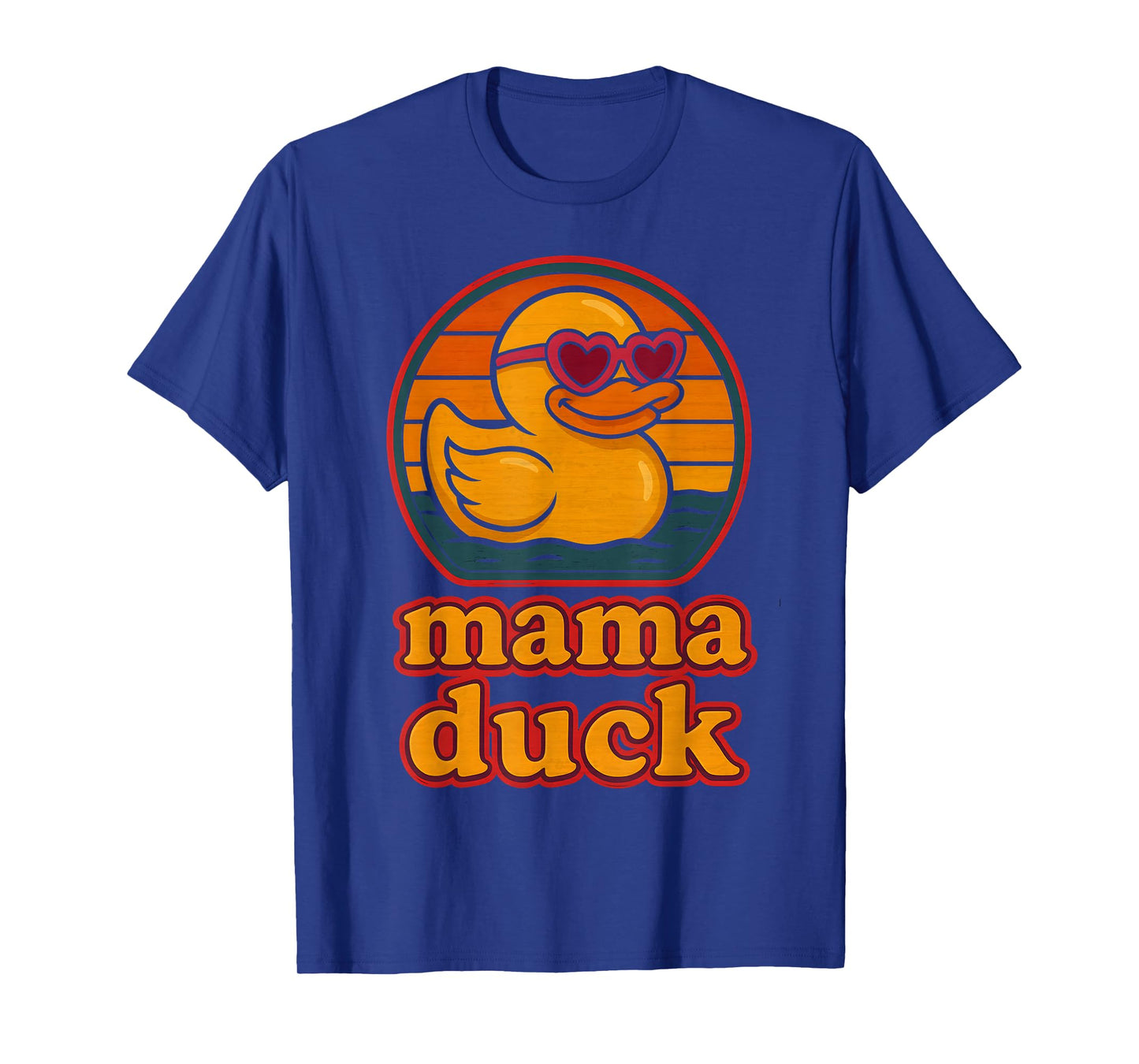 Mama Duck Rubber Duck Vintage Rubber Duckie Birthday Mom T-Shirt