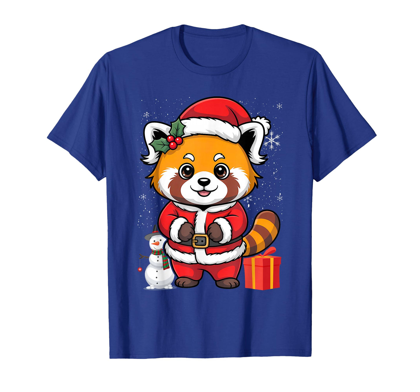 Red Panda Santa Cute Christmas Hat for Pandabear Lovers T-Shirt