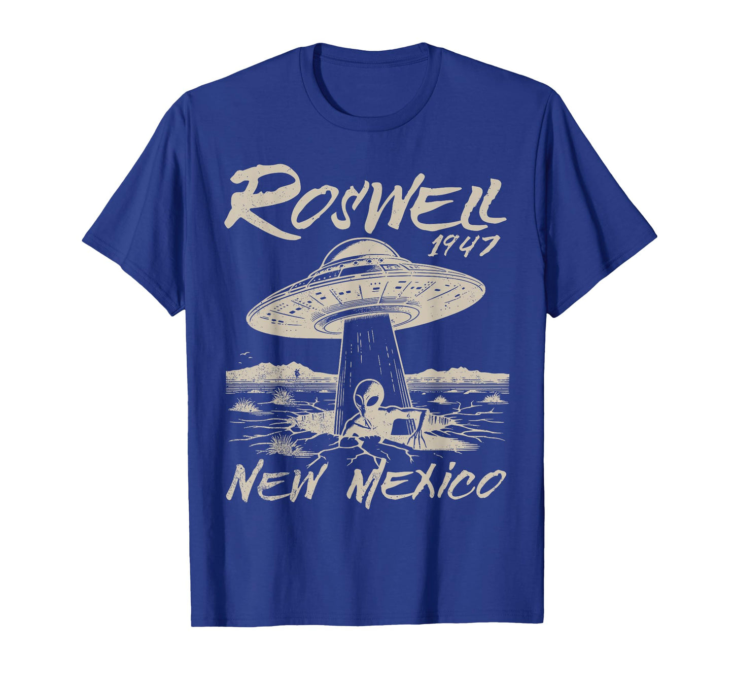 Roswell New Mexico 1947 Alien Abduction UFO Crash Vintage T-Shirt
