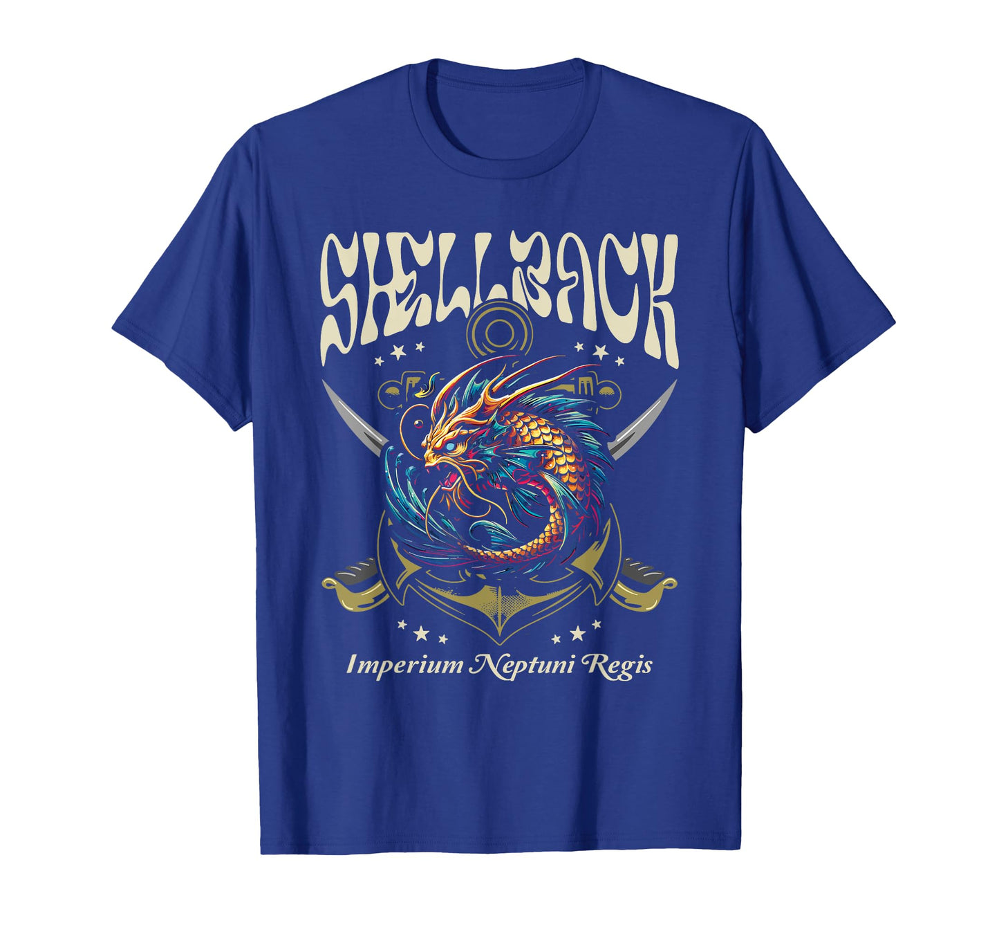 Shellback Imperium Neptuni Regis Equator Crossing Art T-Shirt