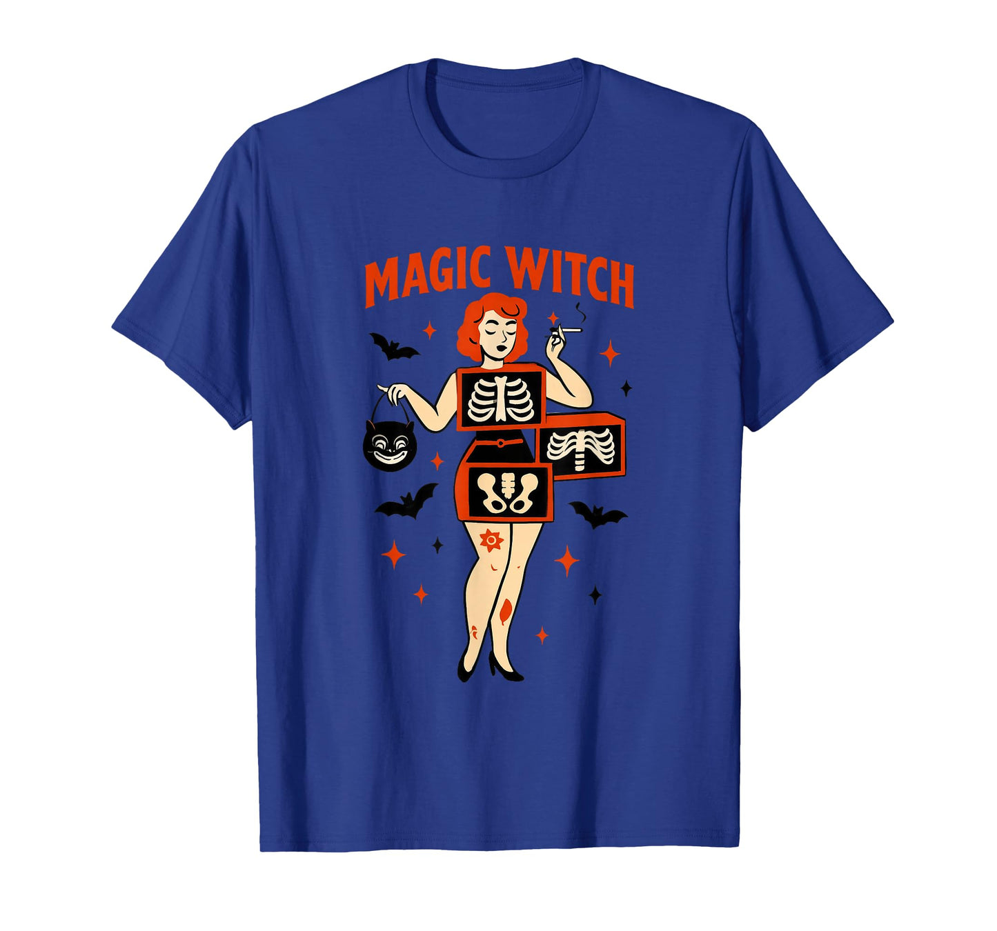 Magic Witch Retro Halloween Charm T-Shirt