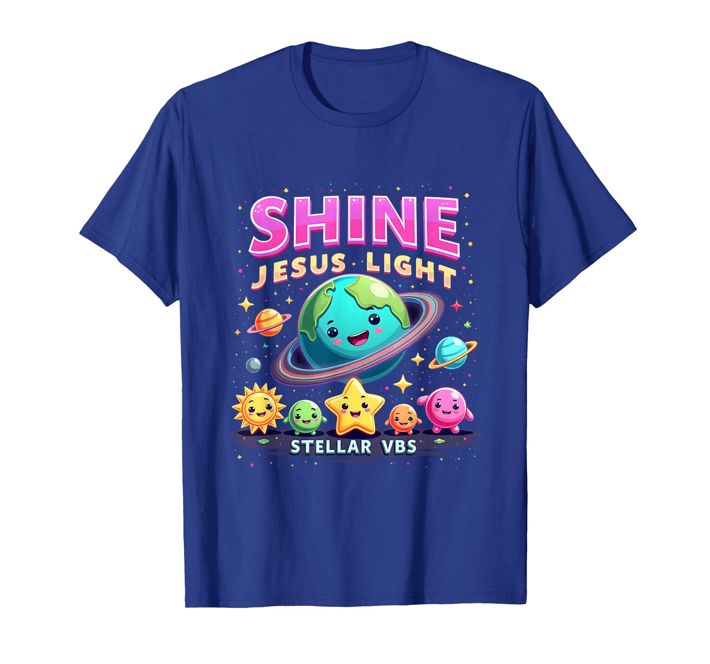VBS 2025 Jesus Vacation School Camp Christian Stellar Space T-Shirt