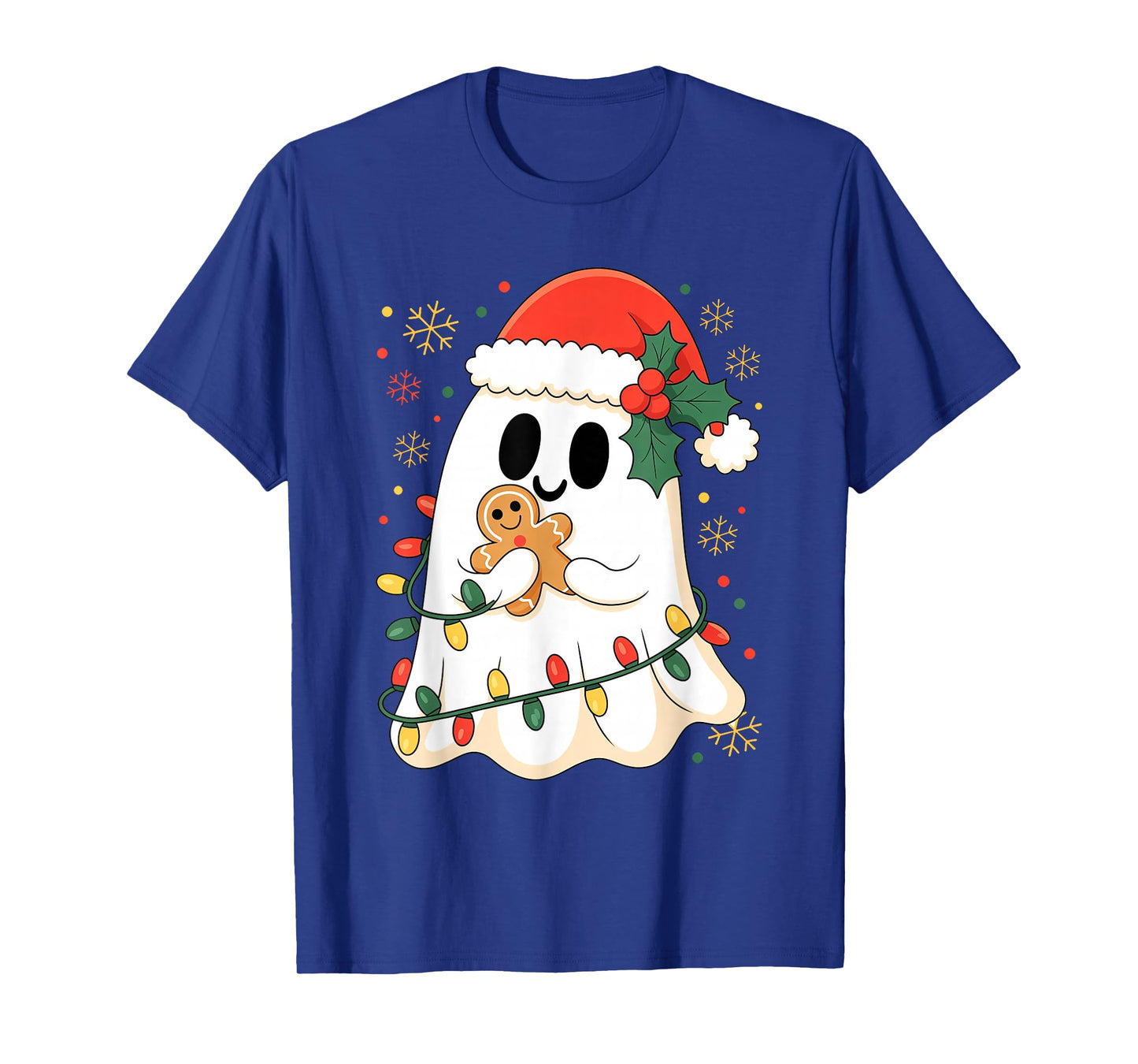Ghost Christmas Santa Spooky Christmas Ghost Santa Christmas T-Shirt