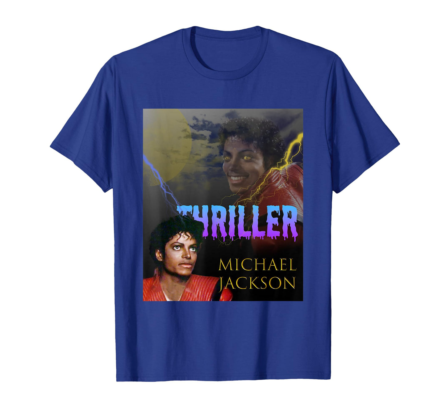The King of POP MJ-067 Thriller Unisex-Child T-Shirt, Black, Small, Short Sleeve, Classic Fit, Polyester 100%