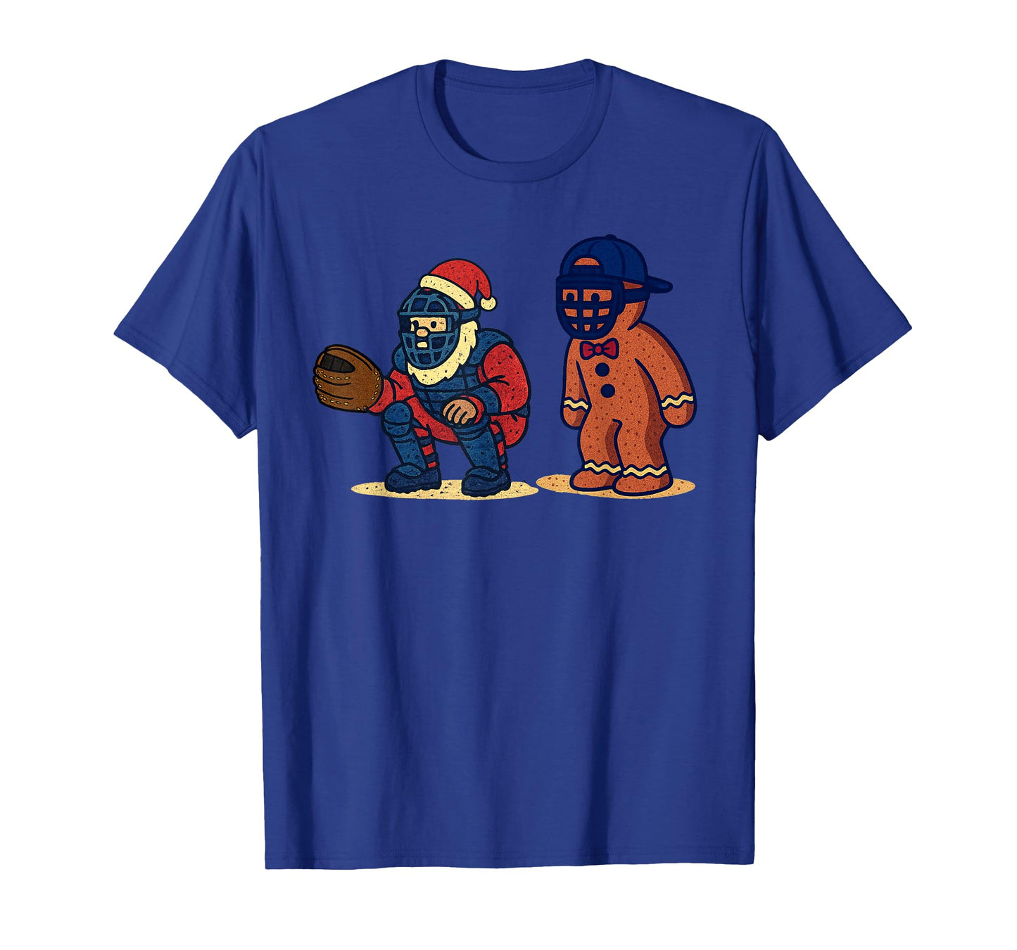 Santa Claus Playing Baseball Xmas Holiday Funny Christmas T-Shirt
