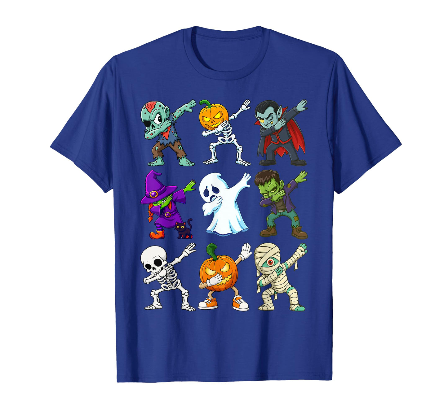 Dabbing Halloween Boys Skeleton Zombie Scary Pumpkin Mummy T-Shirt