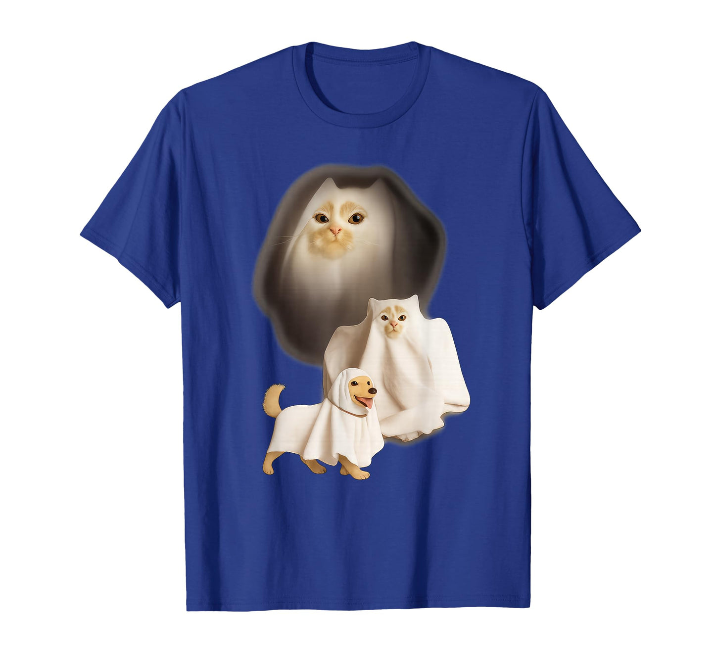 Cute Funny Wizard Cat Ghost Weird Kitten Cat Meme Halloween T-Shirt