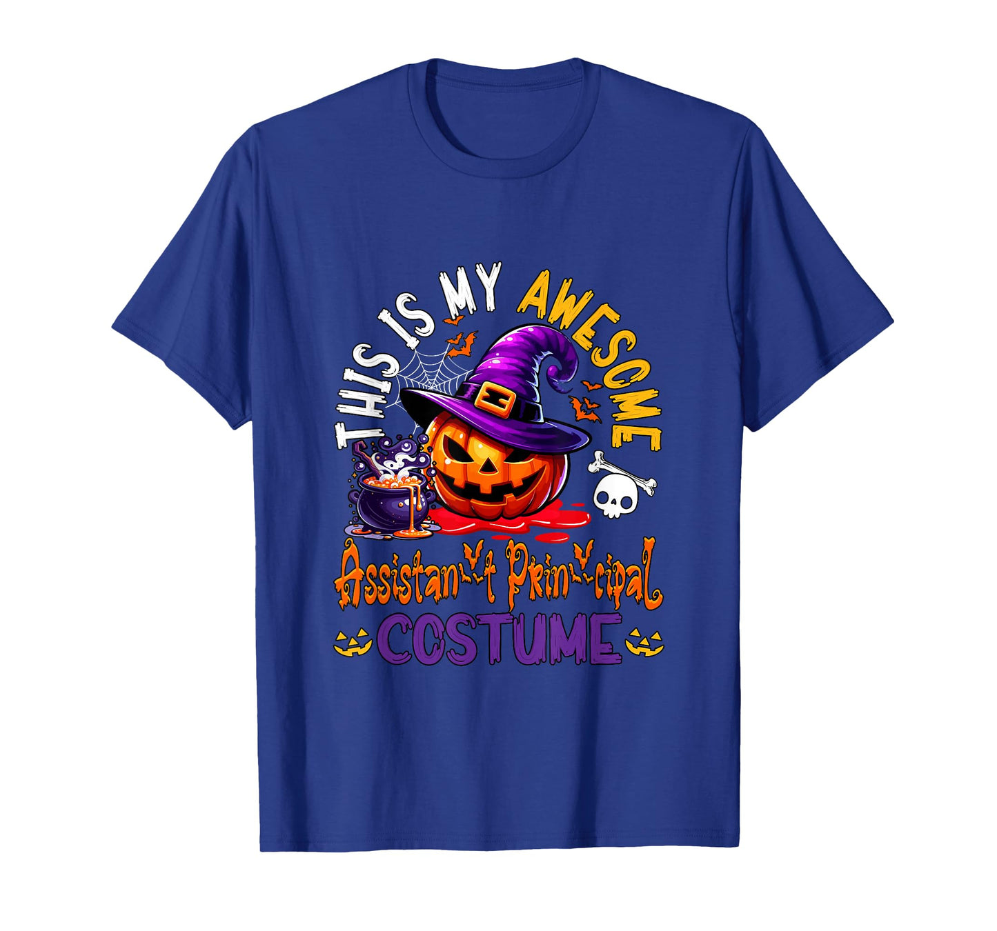 My Awesome Assistant Principal Costume Witch Carved Pumpkin T-Shirt