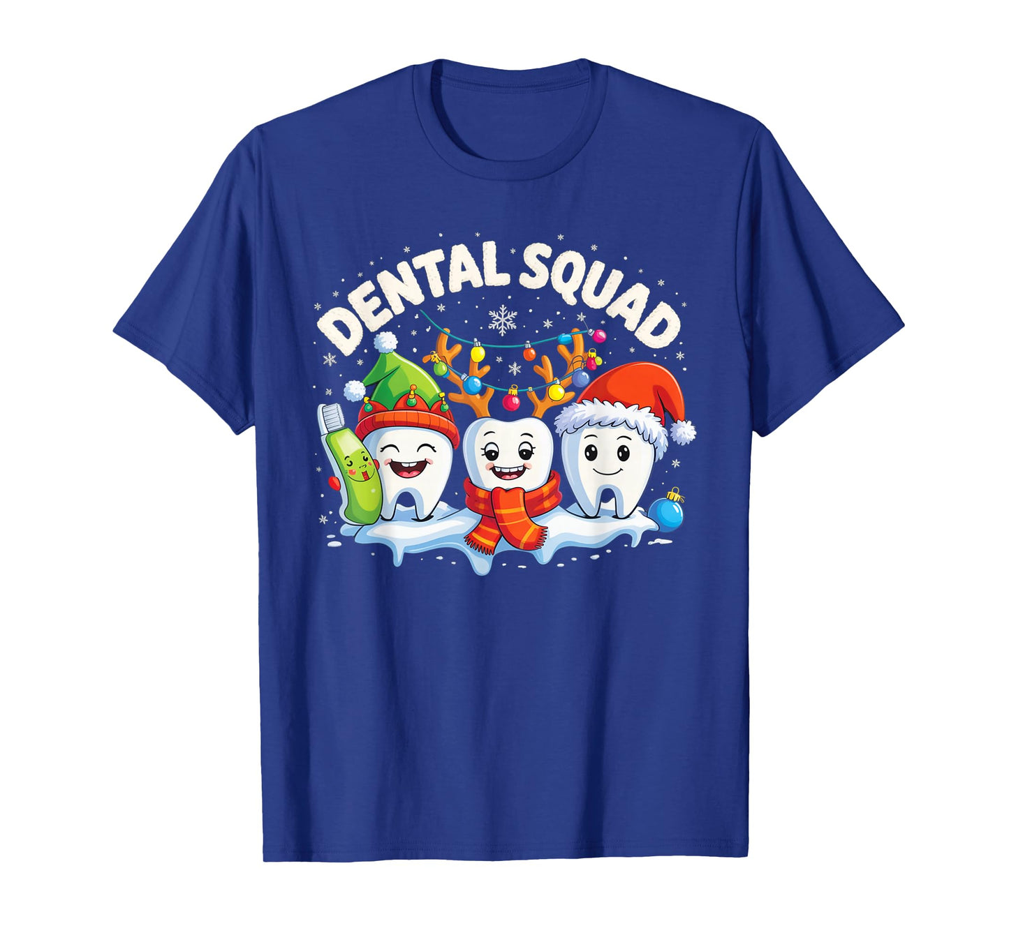 Matching Christmas Dental Squad Christmas Dentist Teeth Xmas T-Shirt