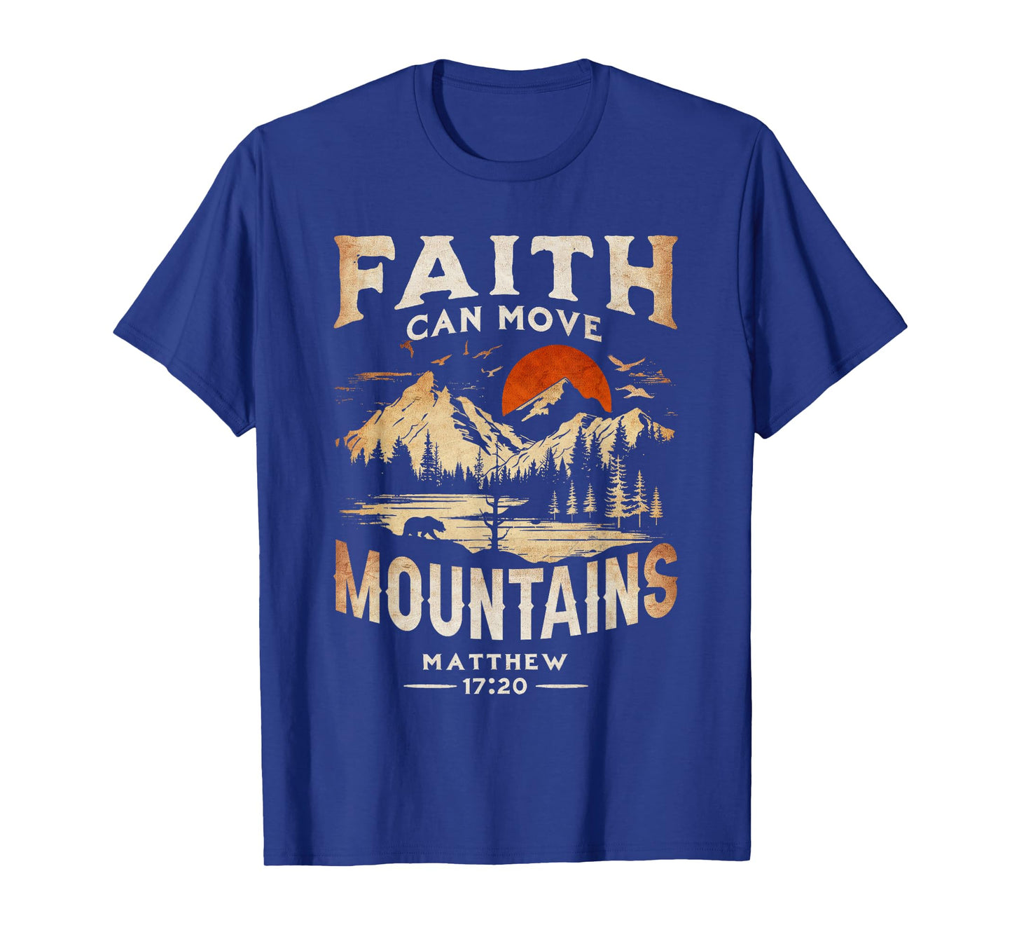 Faith Can Move Mountains Classic Art Western Matthew 17:20 T-Shirt