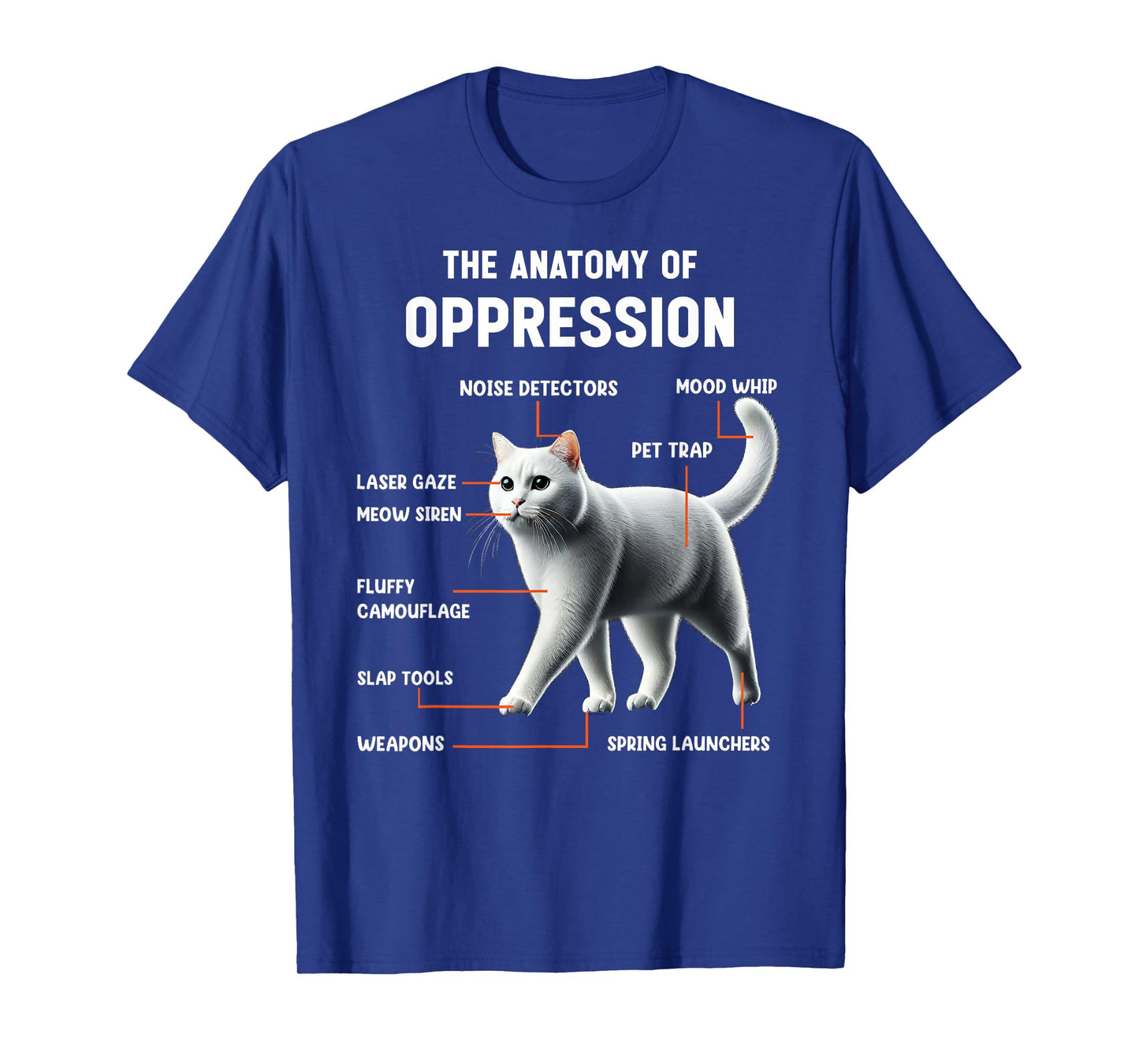 The Anatomy of Oppression Sarcastic Cat T-Shirt