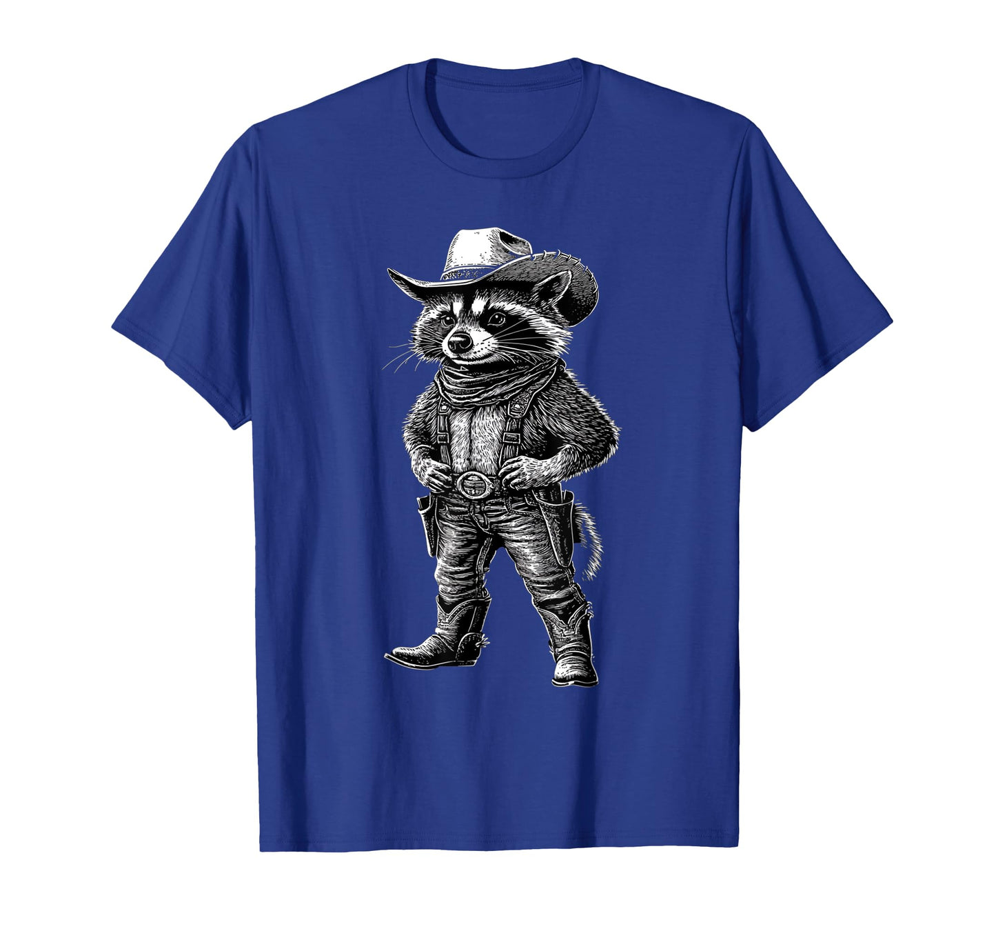Vintage Raccoon Cowboy Cowgirl Trash Panda Western Country T-Shirt