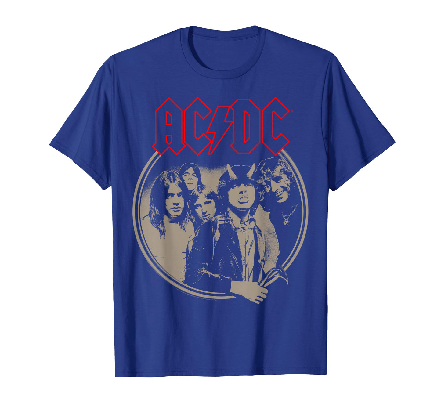 AC/DC - Framed T-Shirt - Unisex-Adults & Kids - Black - Small - Short Sleeve - Classic Fit - Rock Music Fans
