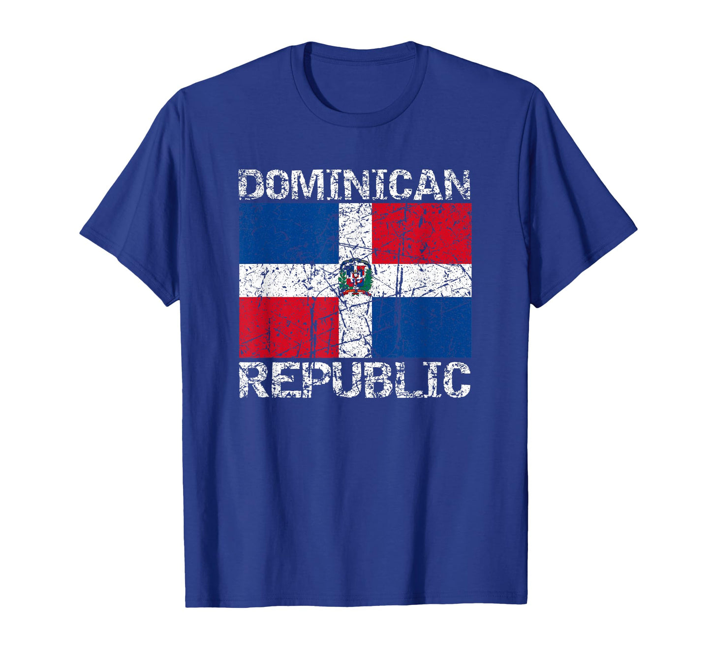 Dominican Republic Flag Distressed Dominican Men Women Kids T-Shirt