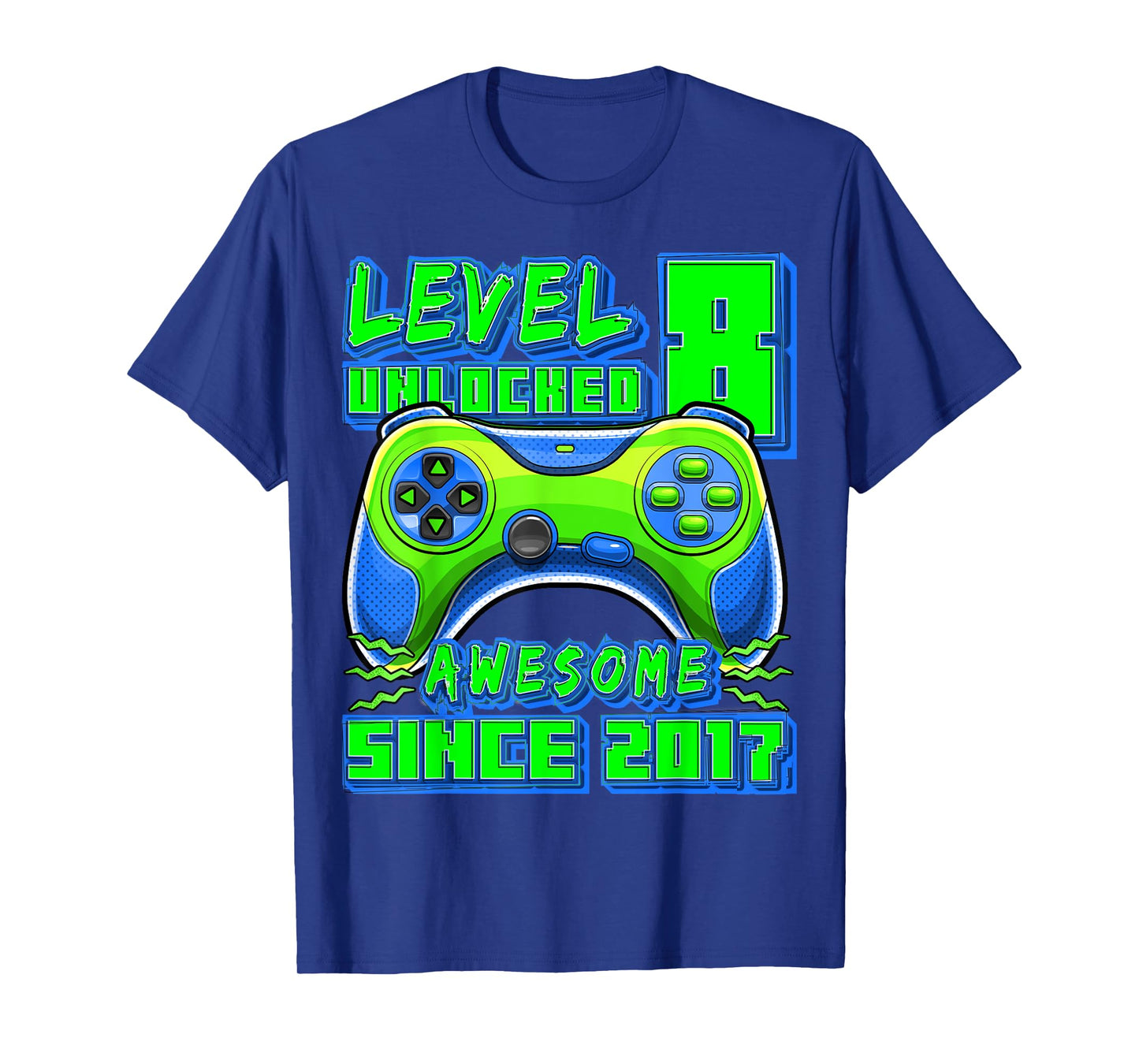 8th Birthday Boy Level 8 Gamer 8 Year Video Game Party T-Shirt