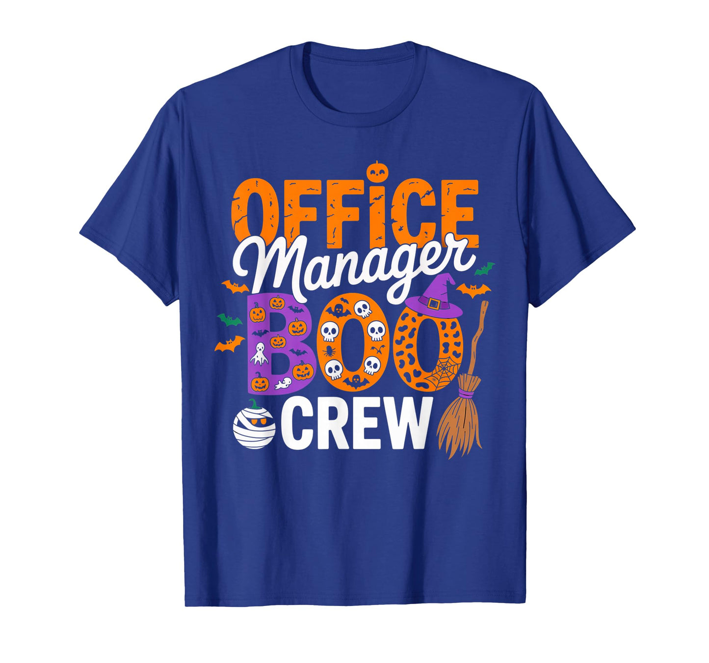 Office Manager Boo Crew Halloween Matching Spooky Outfit T-Shirt