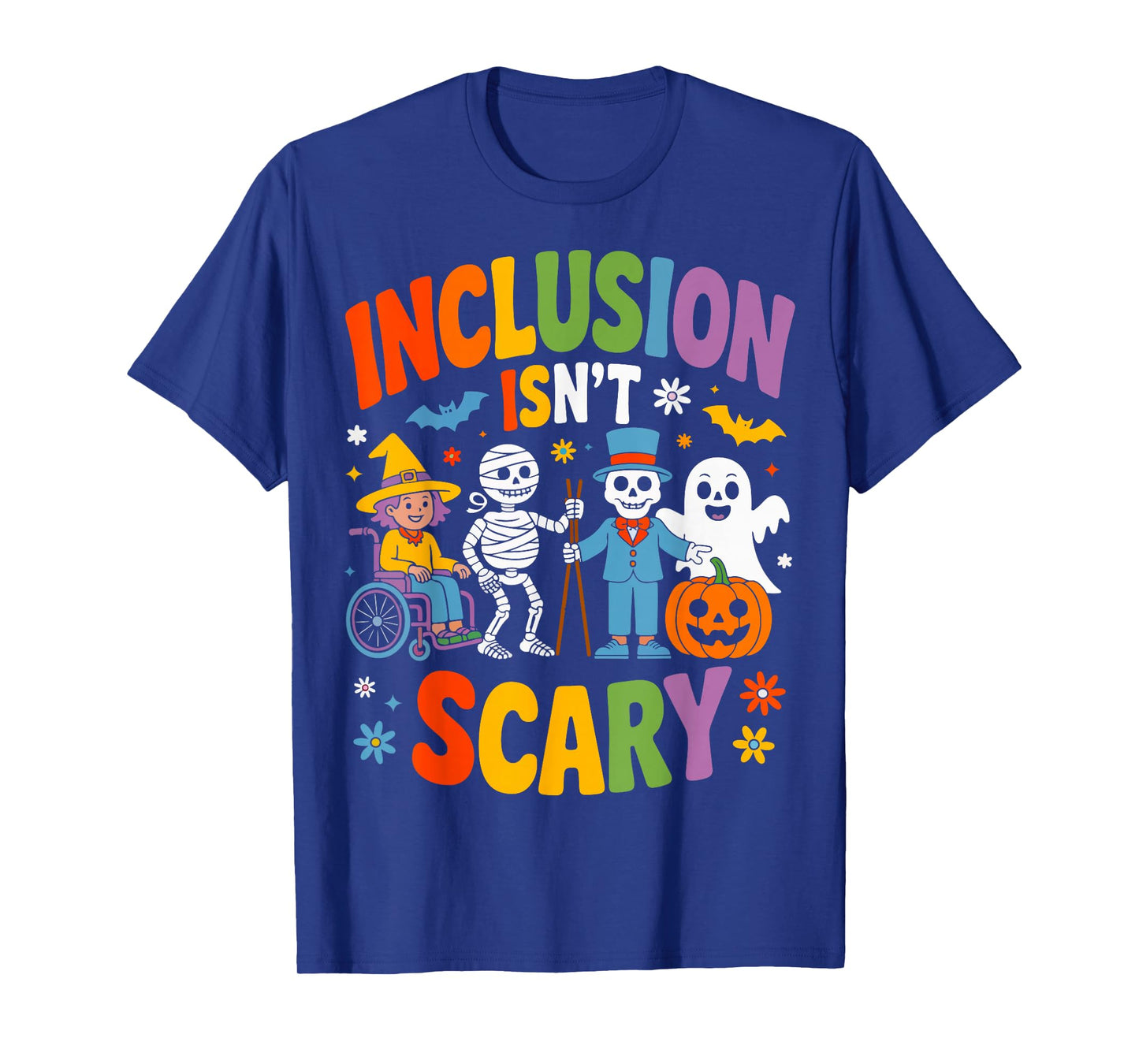 Inclusion Isn't Scary Ghost Mommy Halloween SLP Sped Teacher T-Shirt