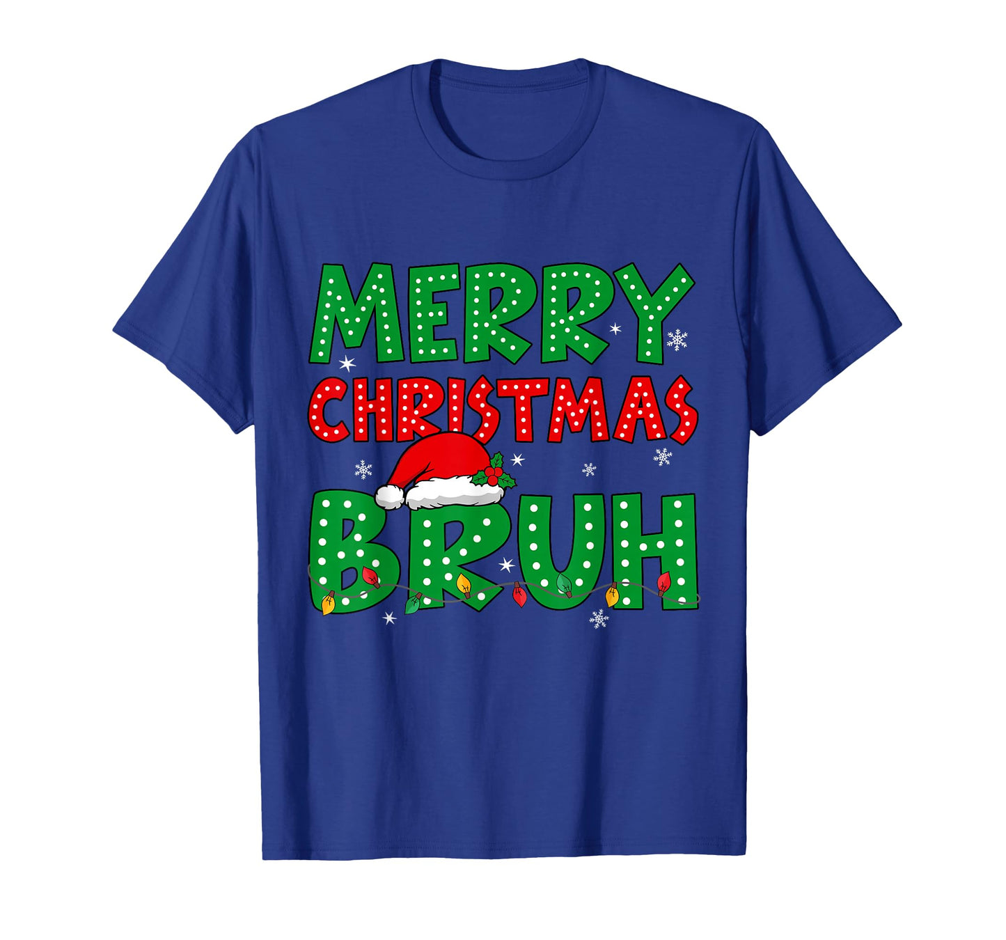 Bruh Meme Funny Saying Bro Greeting Teens Boys Men Christmas T-Shirt