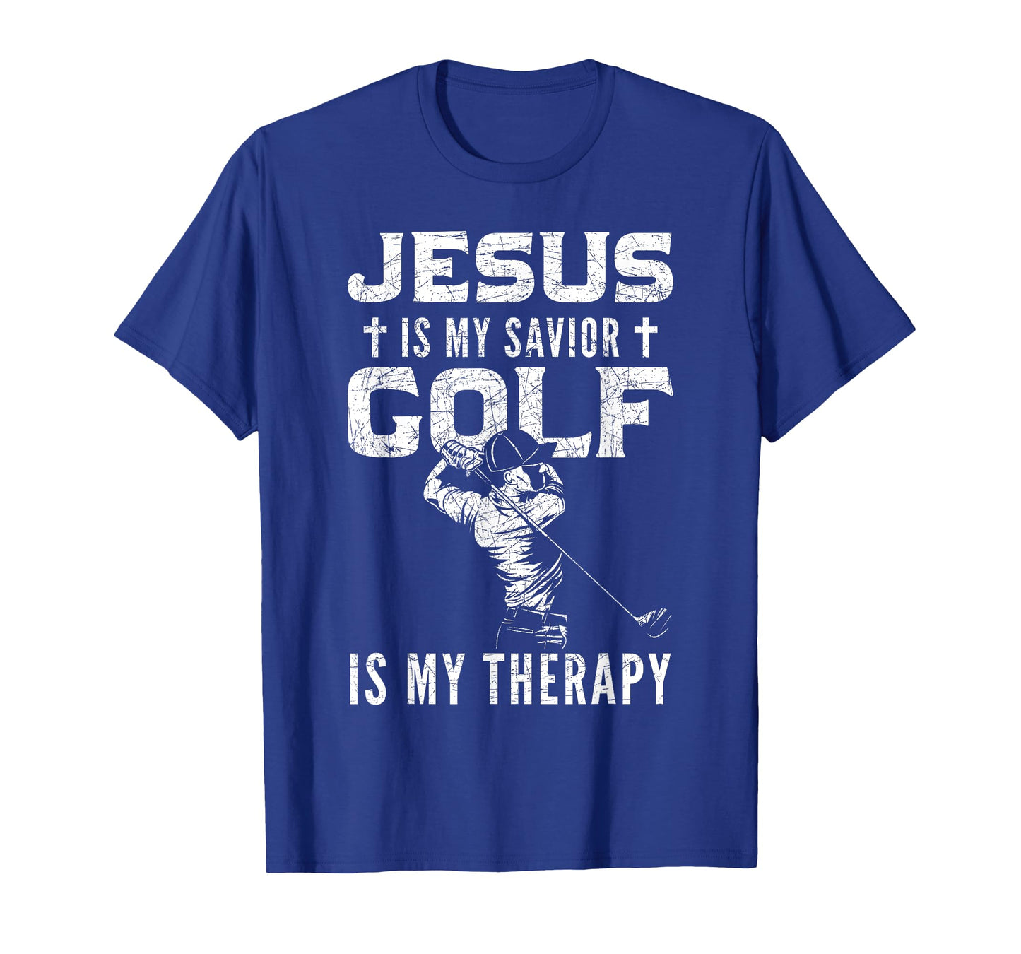 Golf Player Christian Sports Lover Gift Idea Jesus T-Shirt