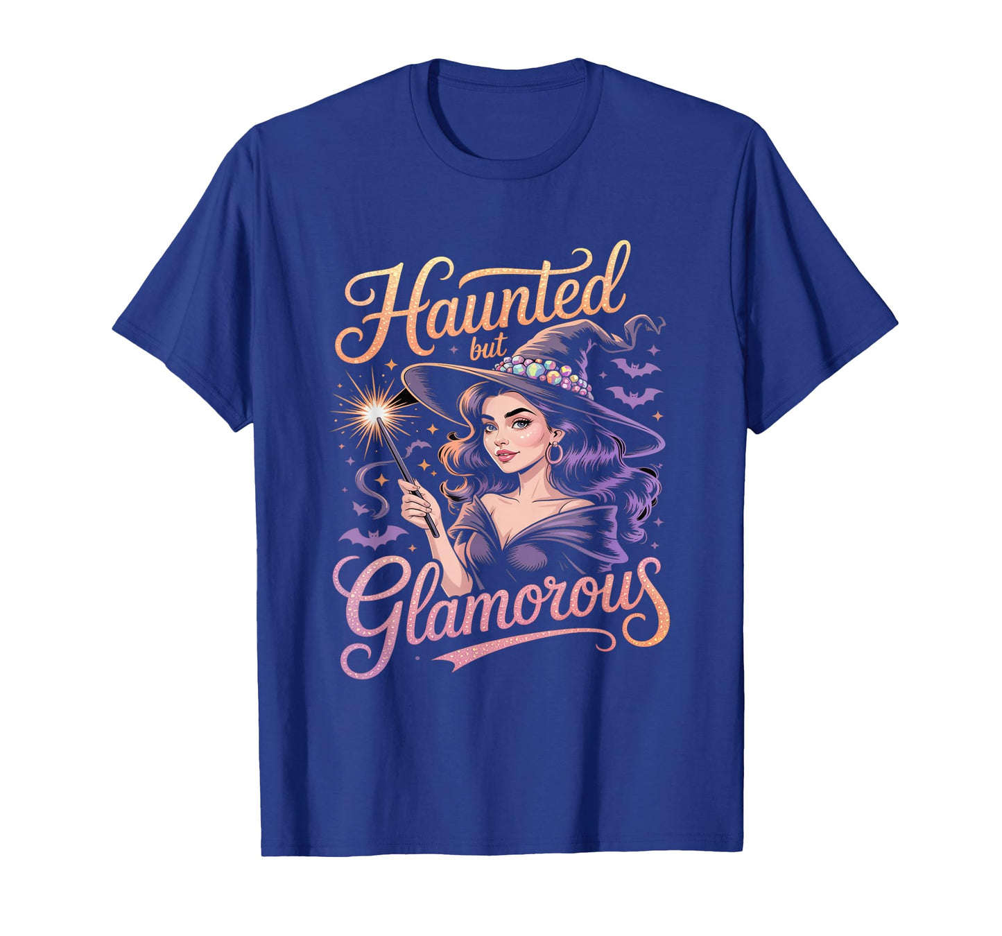 Haunted but Glamorous Witch Halloween Costume Apparel T-Shirt