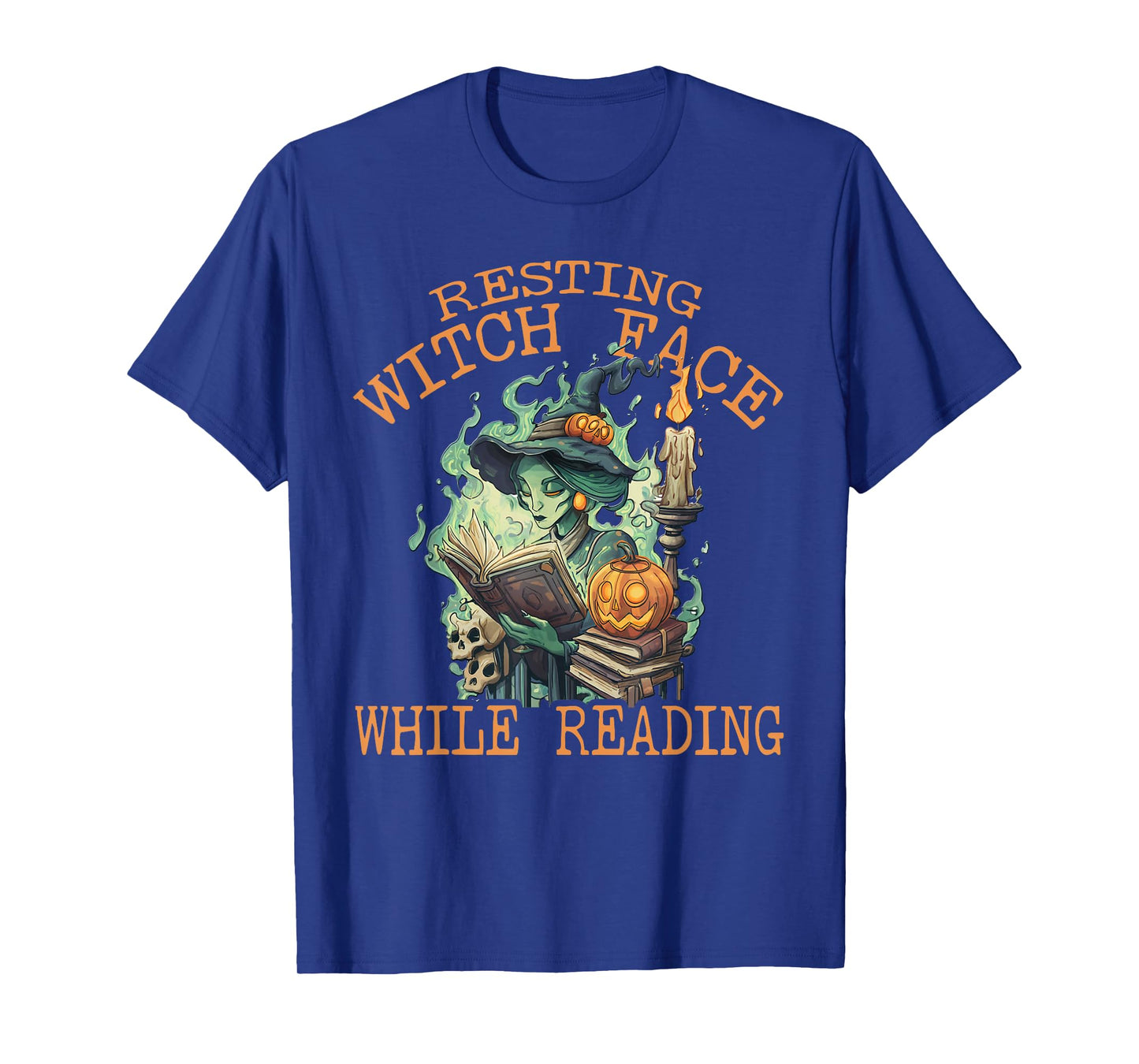 Funny Resting Witch Face - Halloween Reading T-Shirt