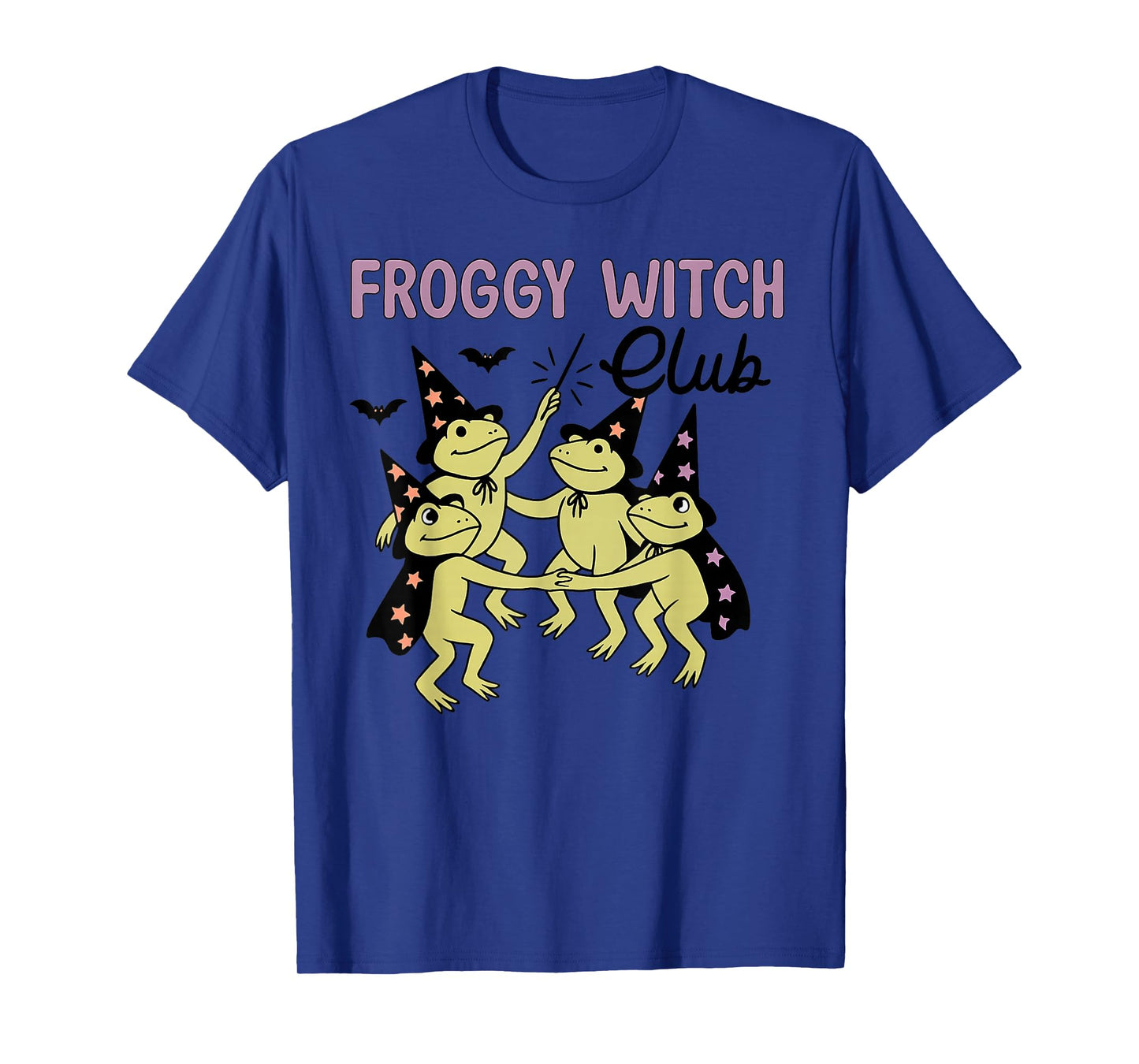 Halloween Froggy Witch Club Frog Lover Art T-Shirt
