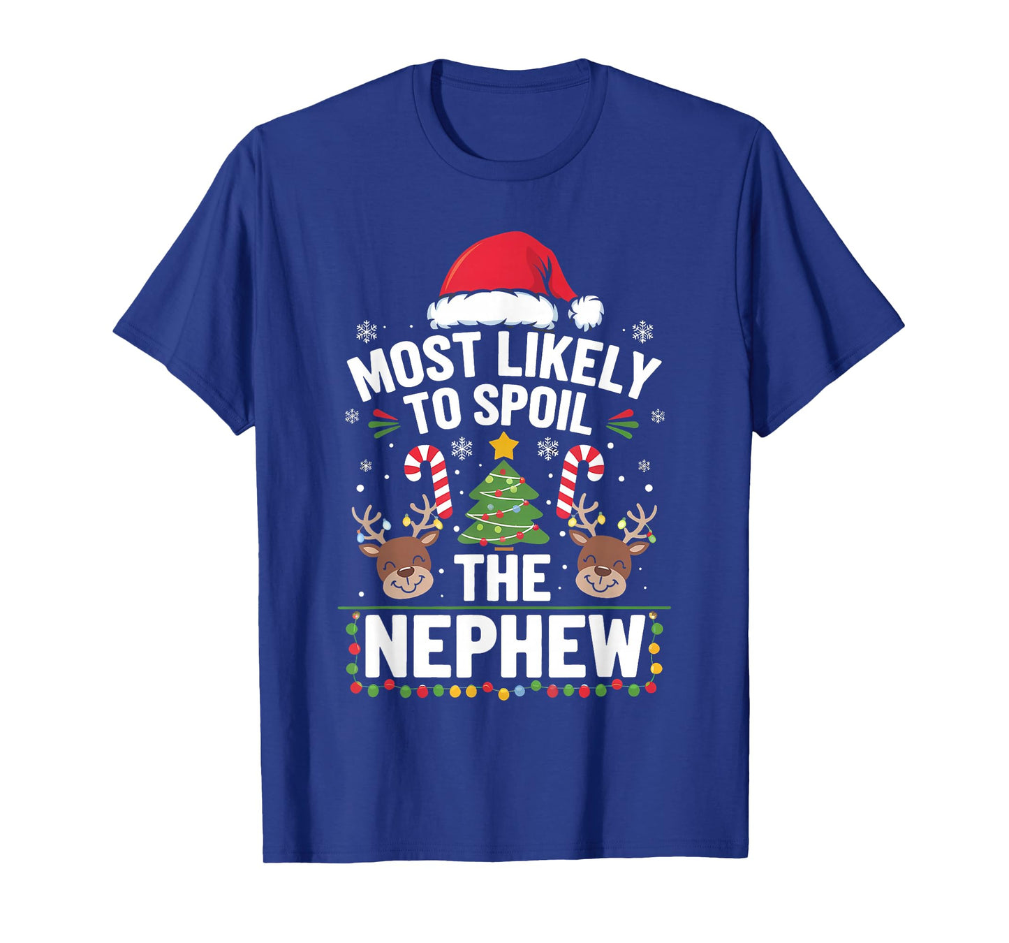 Most Likely to Spoil The Nephew Christmas Party Funny T-Shirt