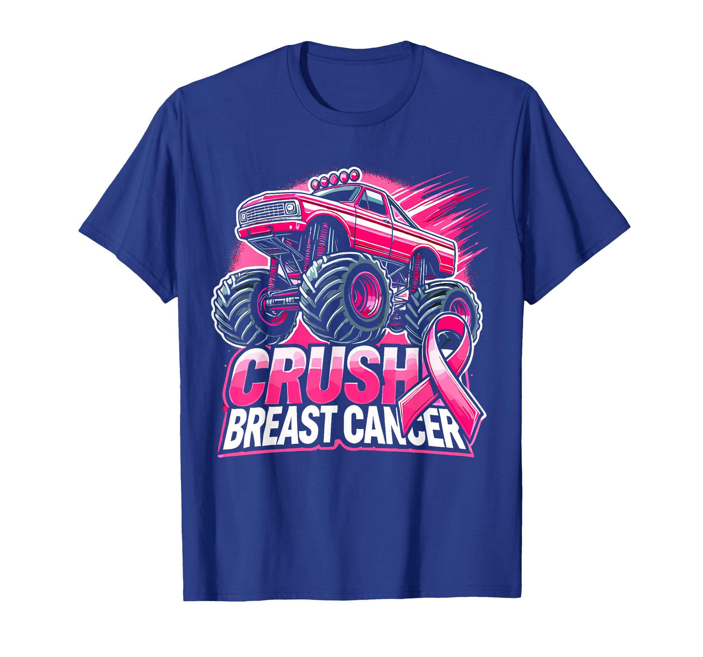 Monster Truck Pink Breast Cancer Awareness T-Shirt