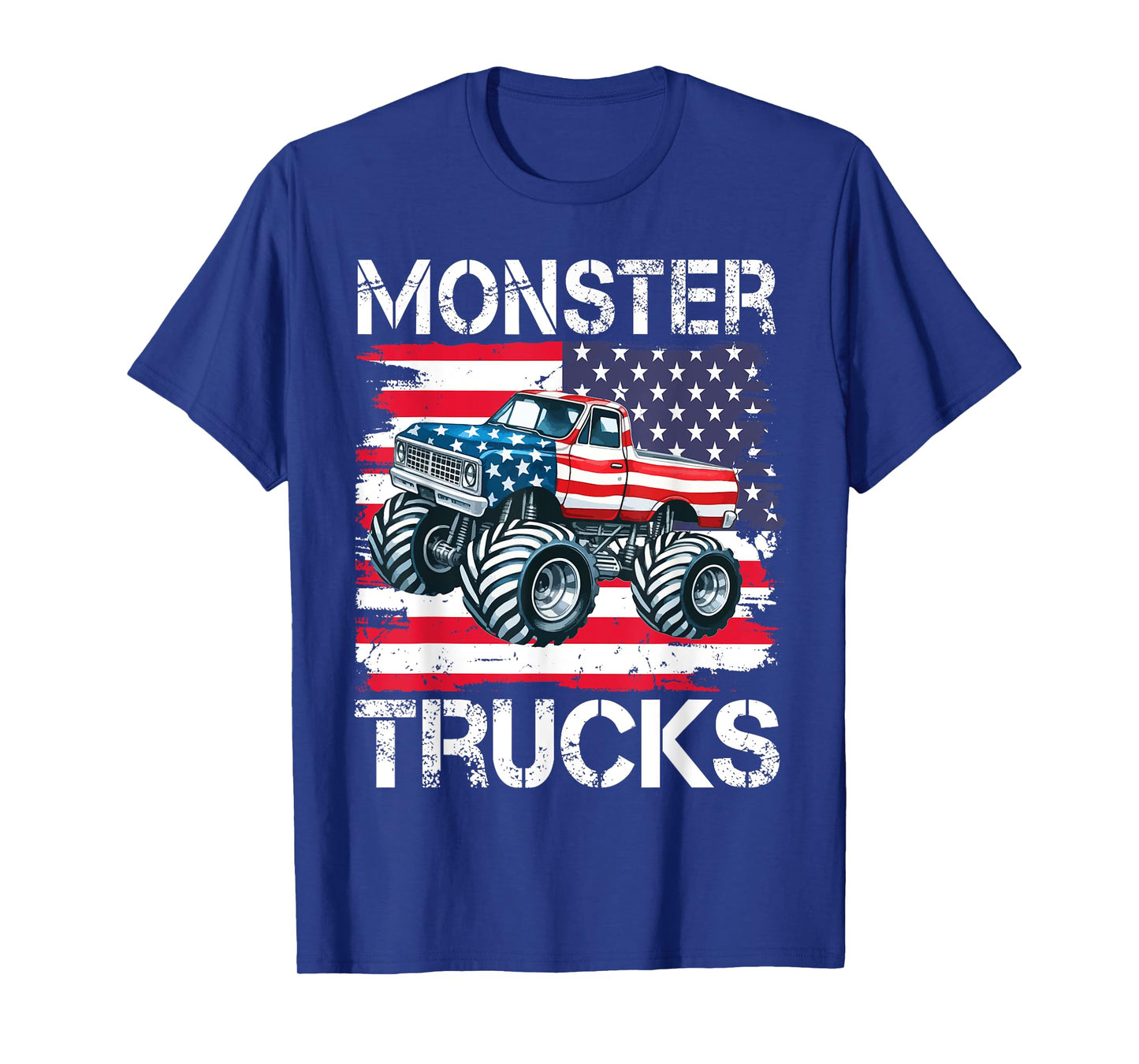 Monster Truck for Toddlers, kids Monster Truck Retro Vintage T-Shirt