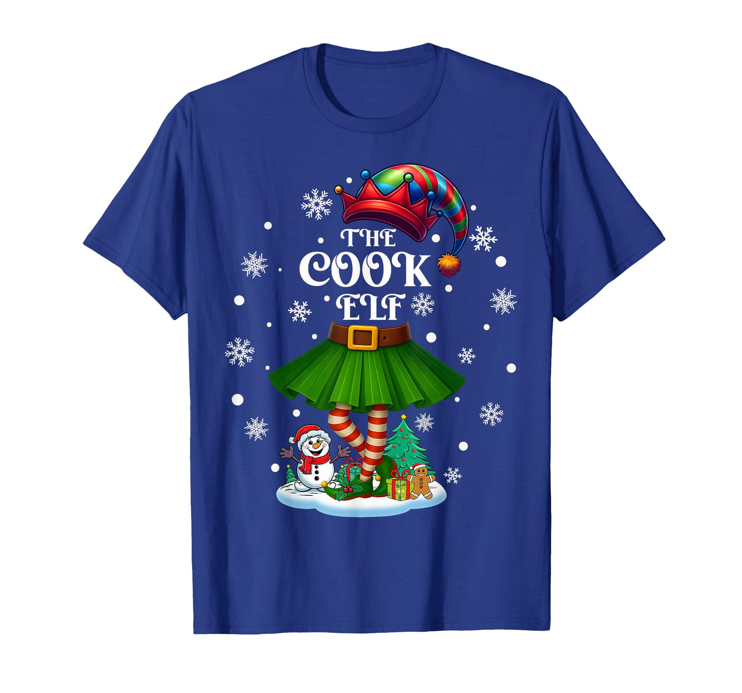 Cook Elf Squad Xmas Women Girls Mom Christmas Family T-Shirt