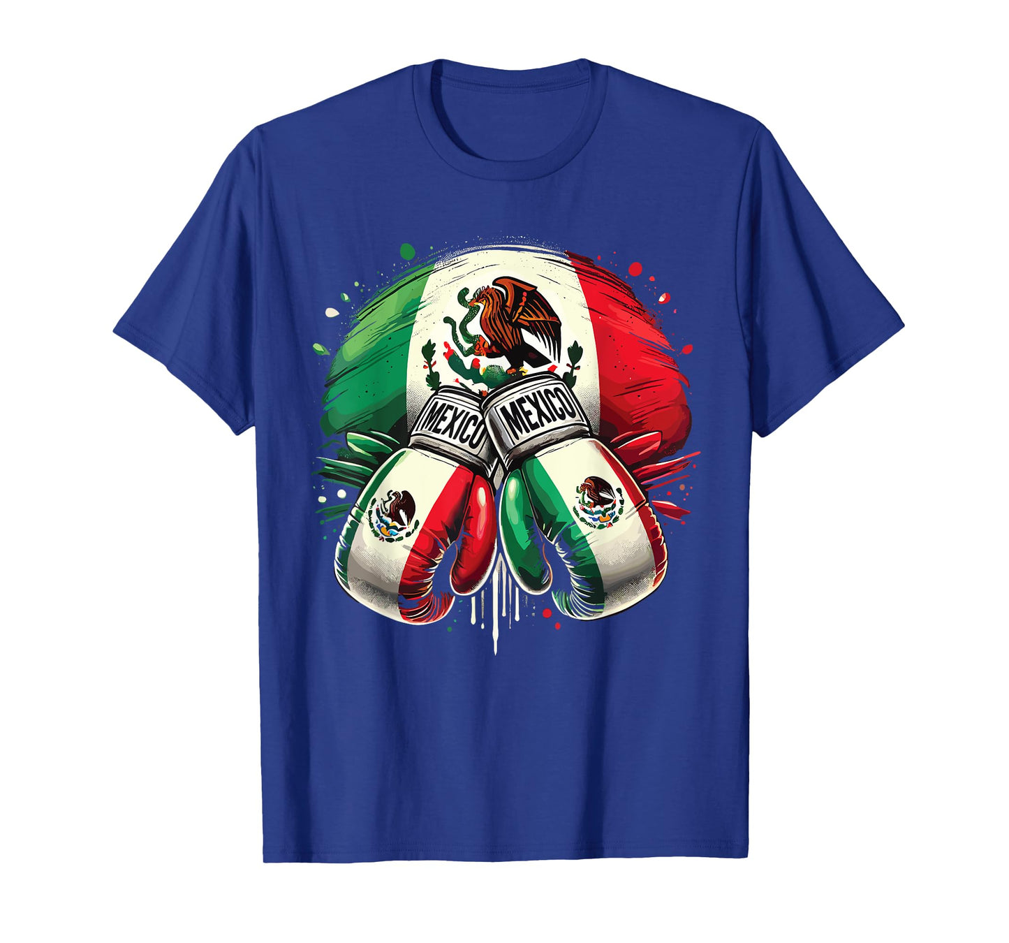Mexican Boxing Pride Gloves Sports Design T-Shirt