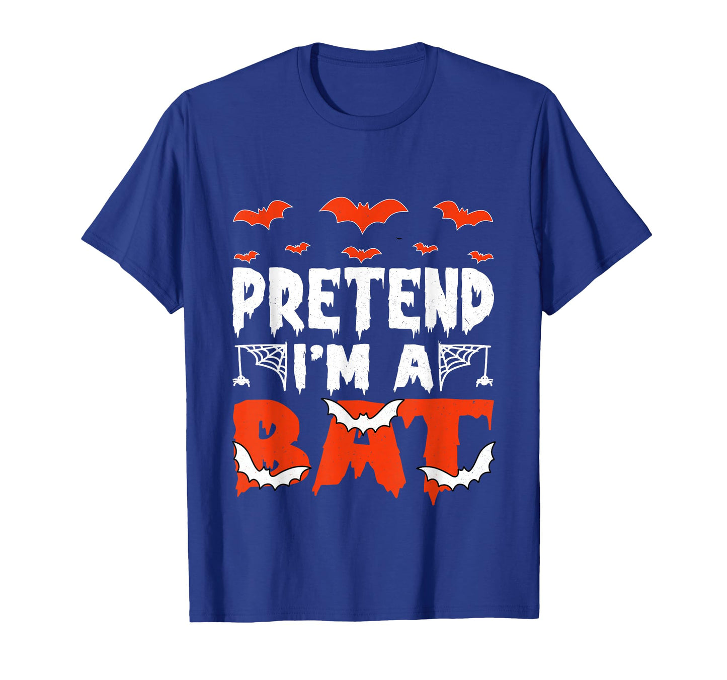 Pretend I'm a Bat Funny Skeleton Halloween Matching Couple T-Shirt