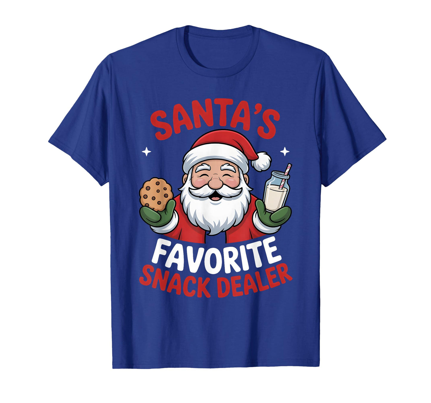 Santa's Christmas Favorite Snack Dealer Kids Funny Pajamas T-Shirt