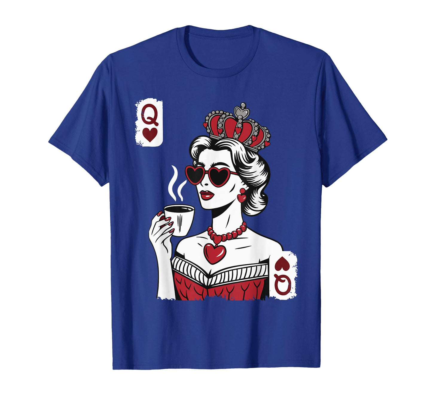 Queen of Hearts for Coffee Lovers T-Shirt