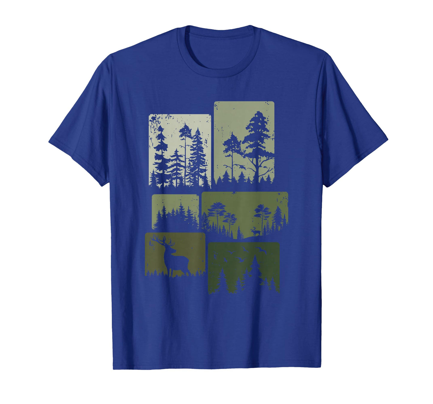Trees Wildlife Nature Outdoor Vintage Forest T-Shirt