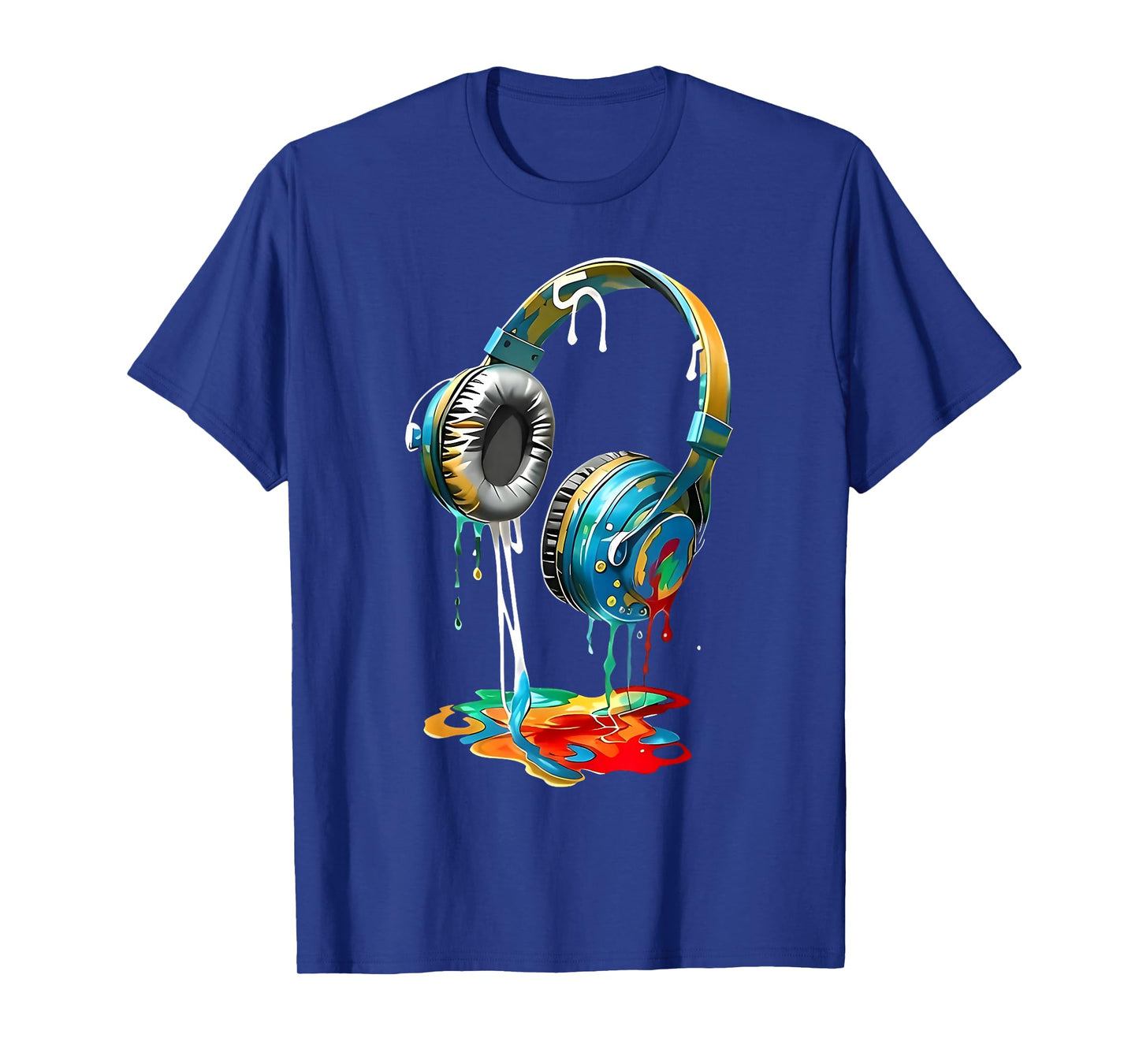 Colorful Headphones Music Lover Gifts Musican Music DJs Tee T-Shirt